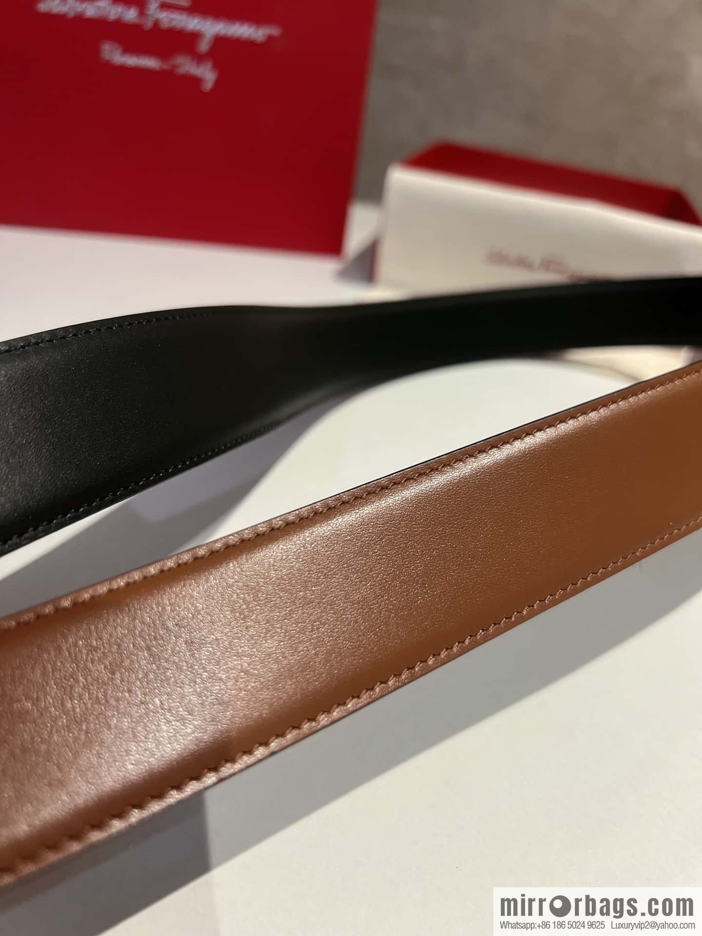 Ferragamo Ferragamo, Leather Hardware Craft Men's 3,5cm Belt