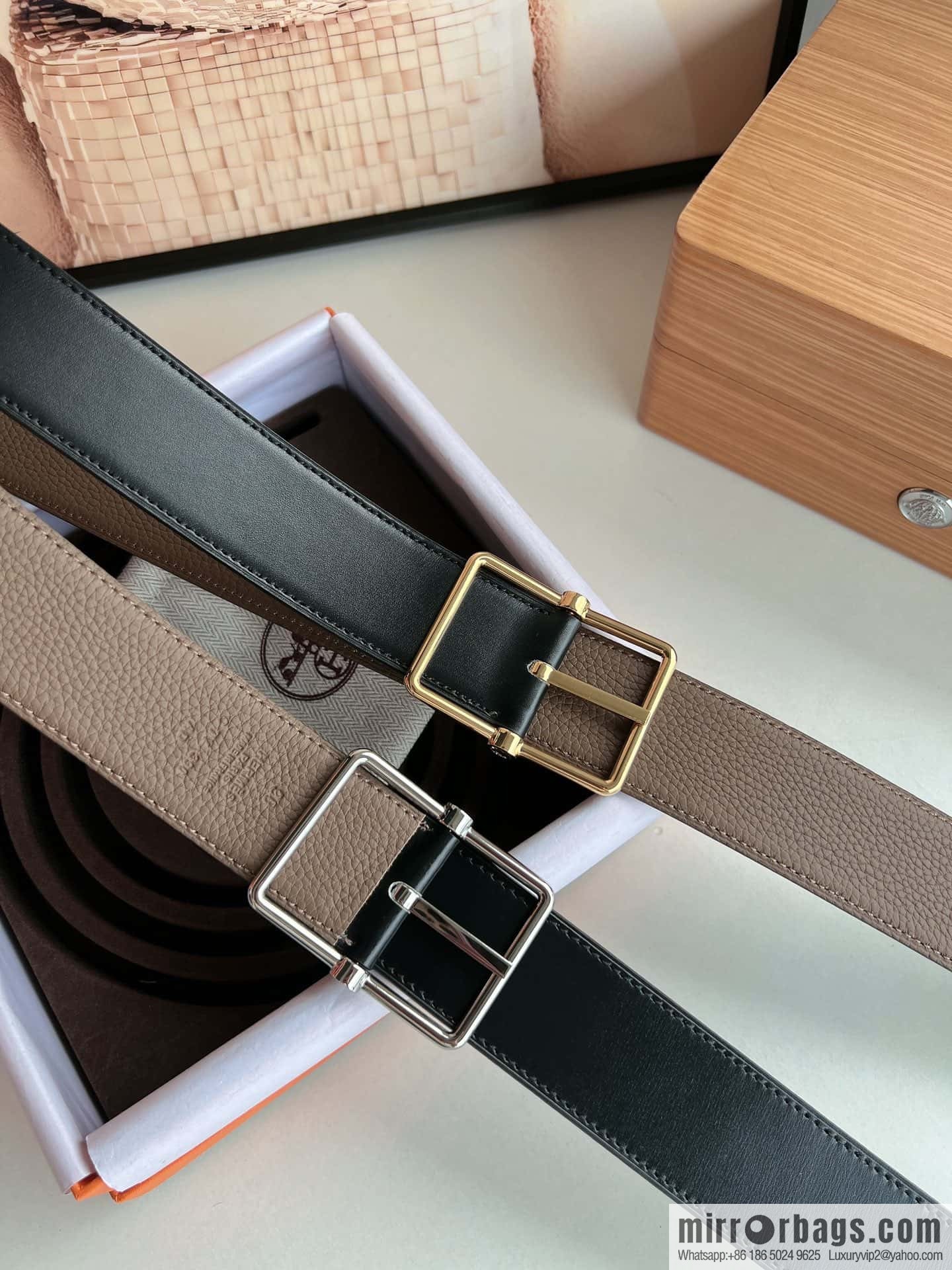 Hermes Hermes 40mm Nathan Double Sided External Belt
