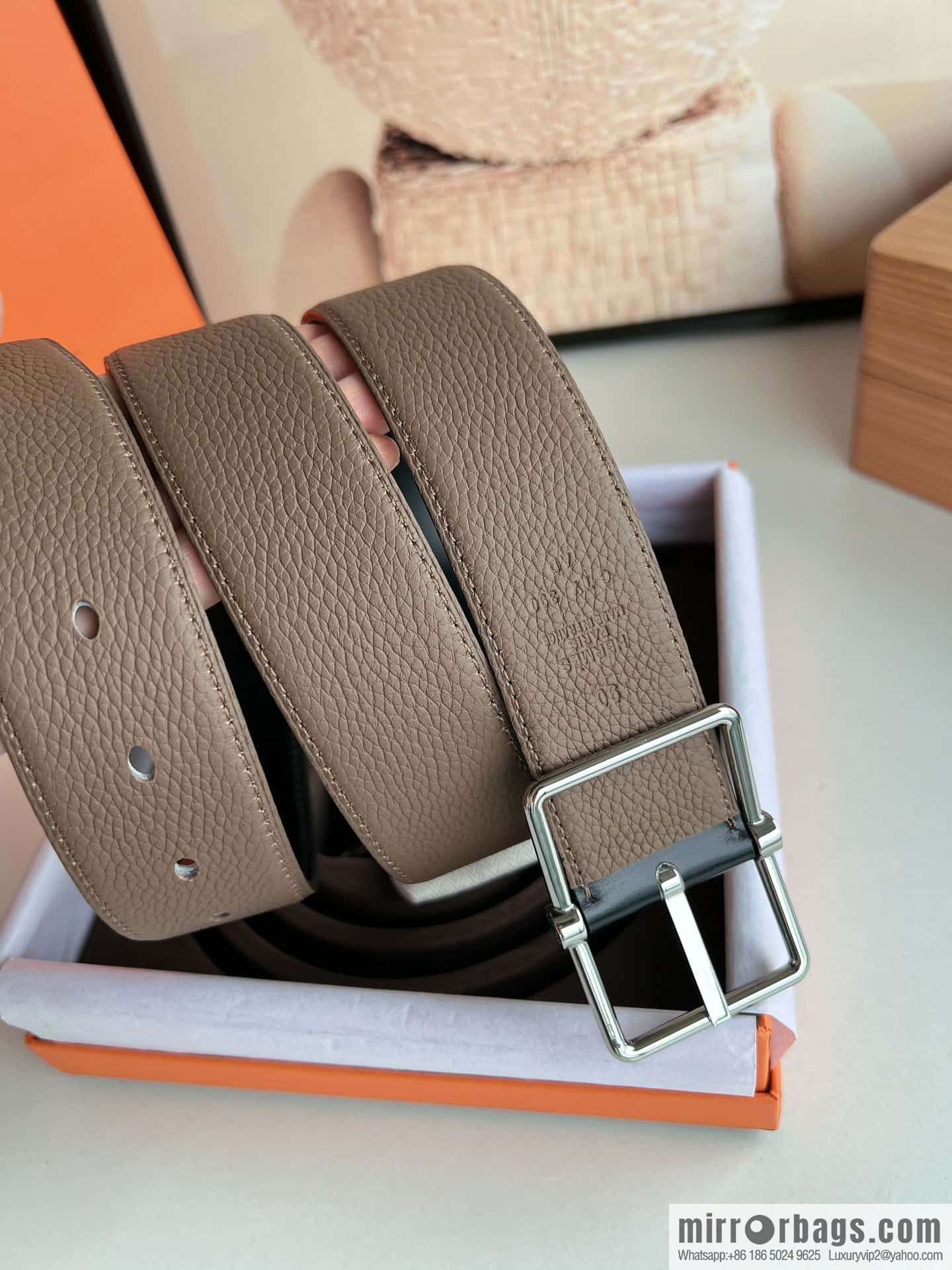 Hermes Hermes 40mm Nathan Double Sided External Belt