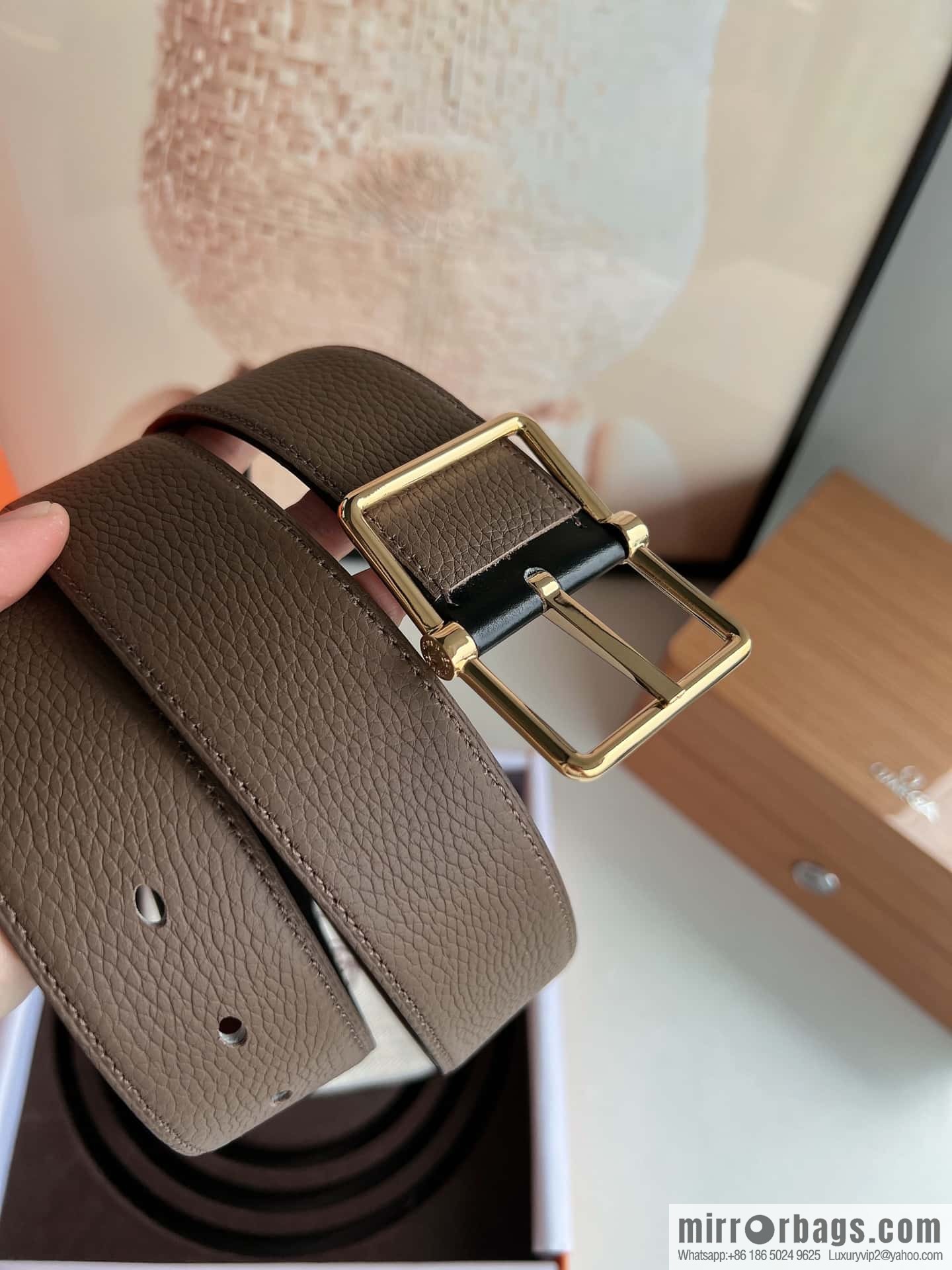 Hermes Hermes 40mm Nathan Double Sided External Belt