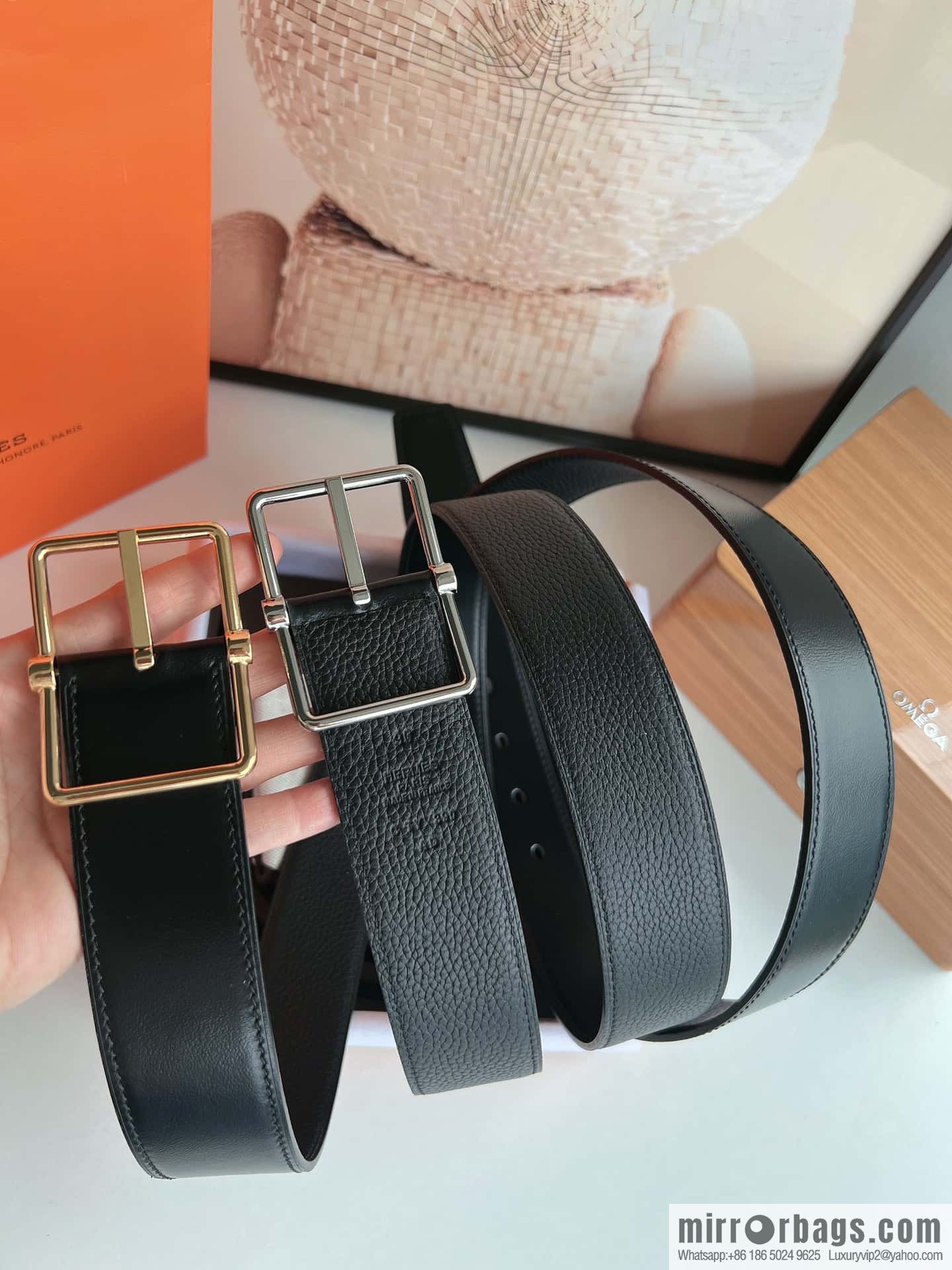Hermes Hermes 40mm Nathan Double Sided External Belt