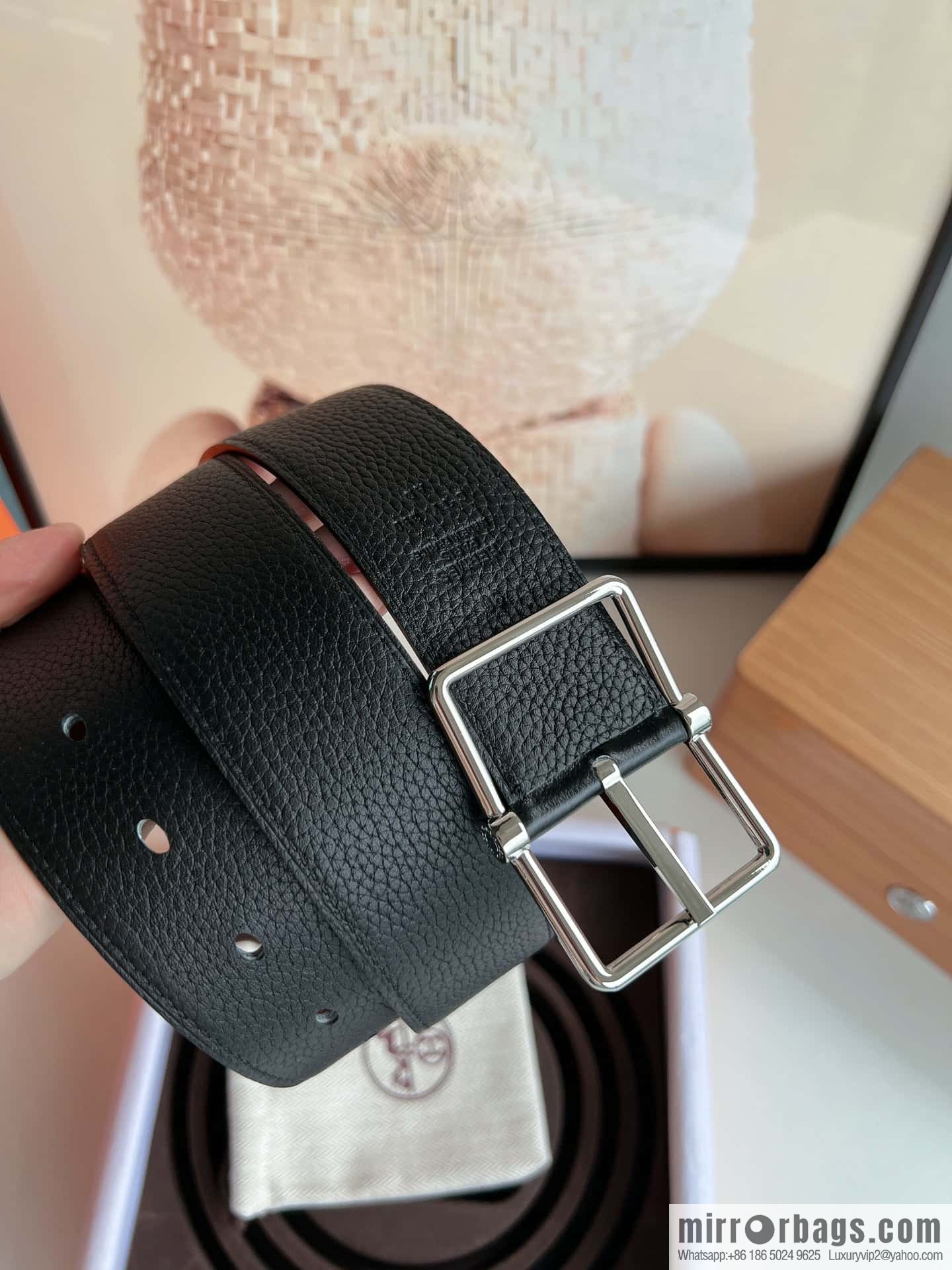 Hermes Hermes 40mm Nathan Double Sided External Belt