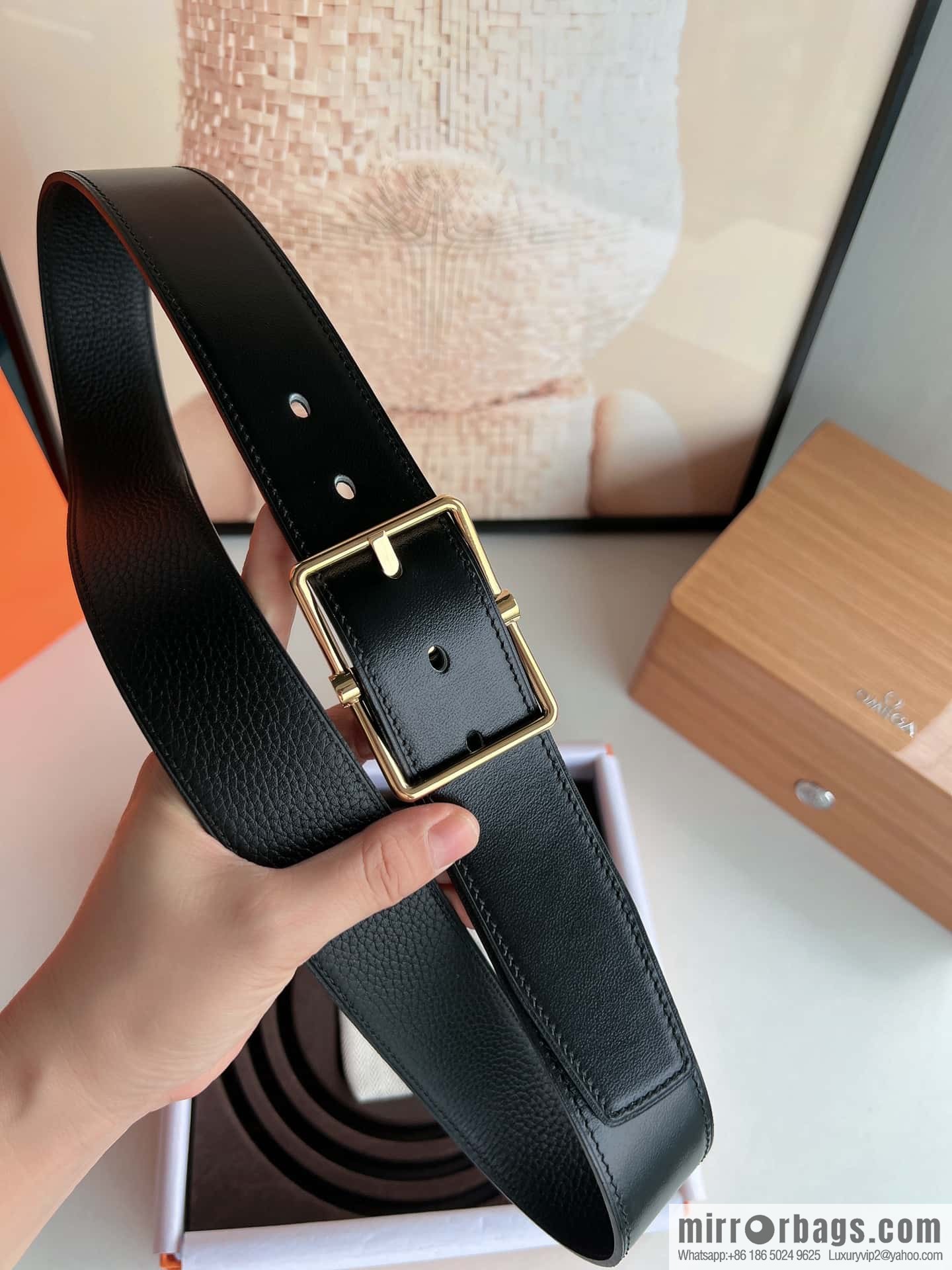 Hermes Hermes 40mm Nathan Double Sided External Belt