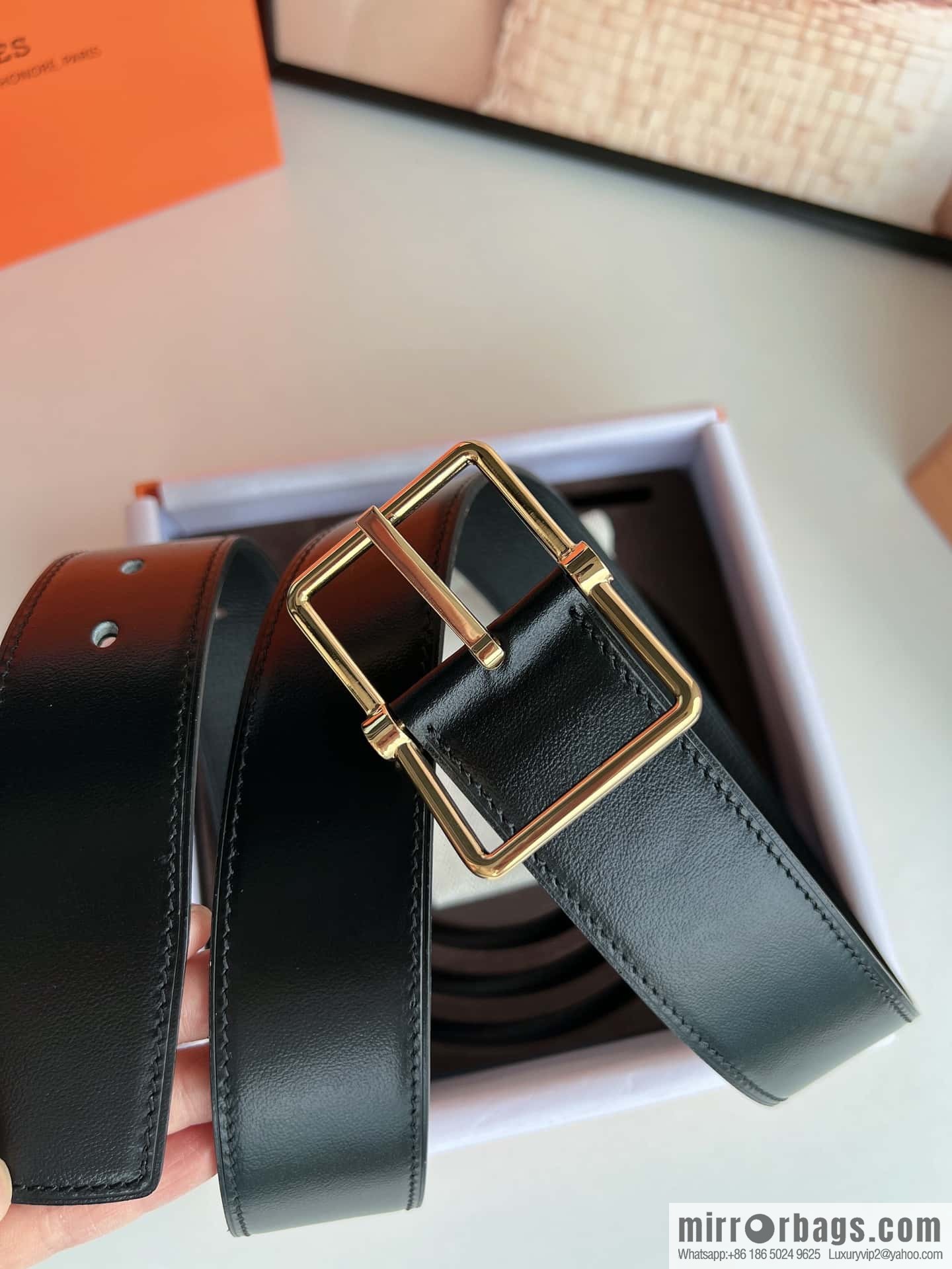 Hermes Hermes 40mm Nathan Double Sided External Belt