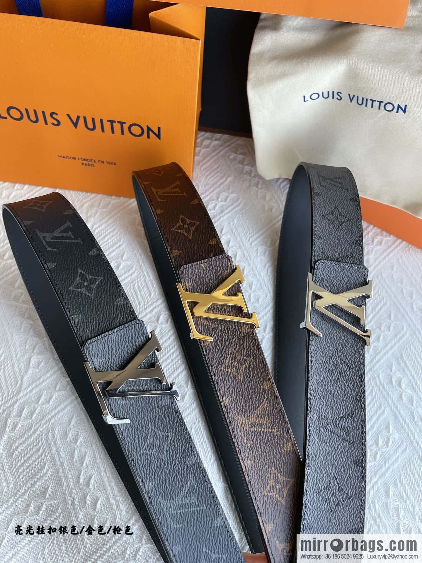 LV Classic Embossed Belt 40mm