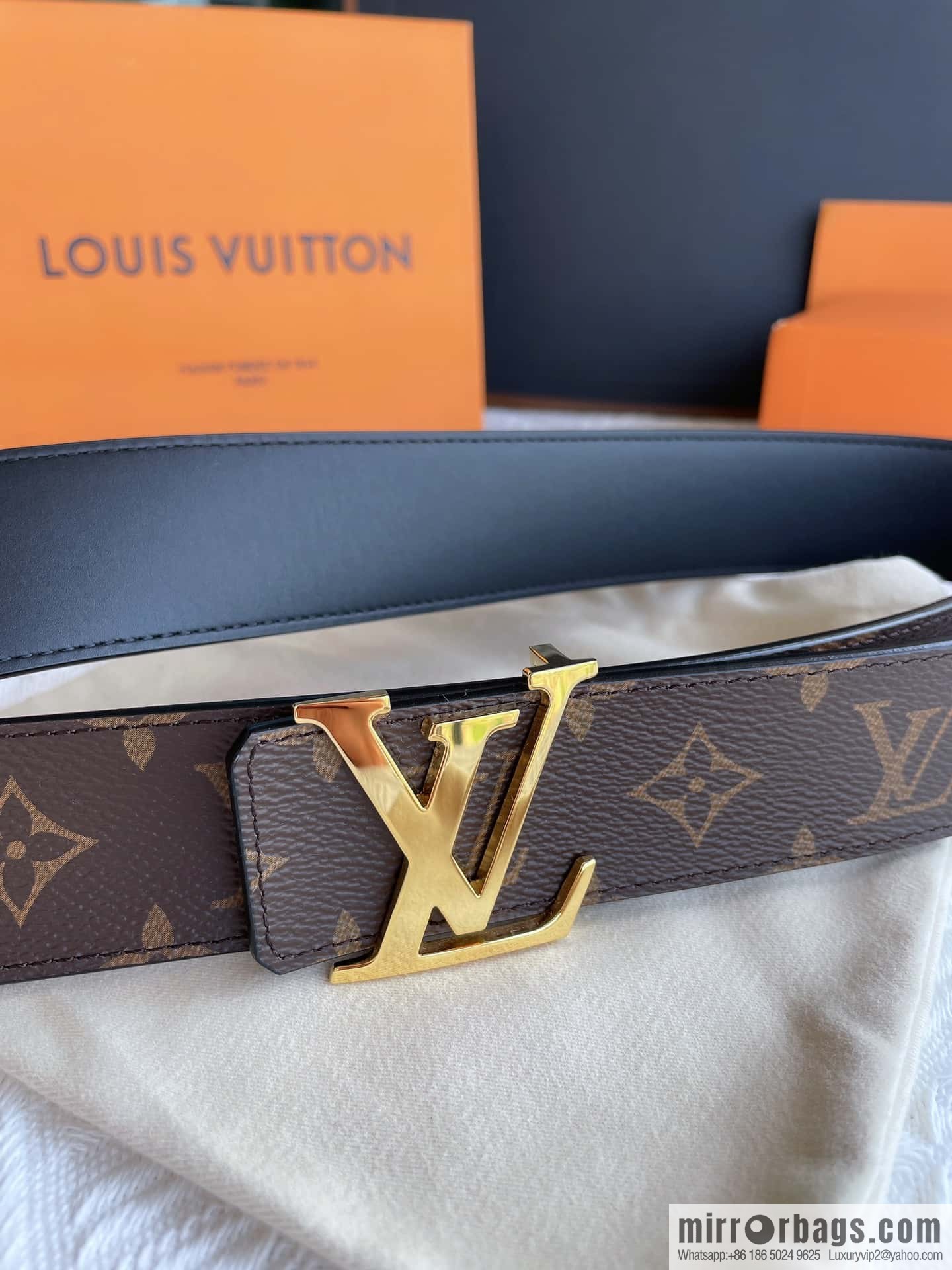 LV Classic Embossed Belt 40mm
