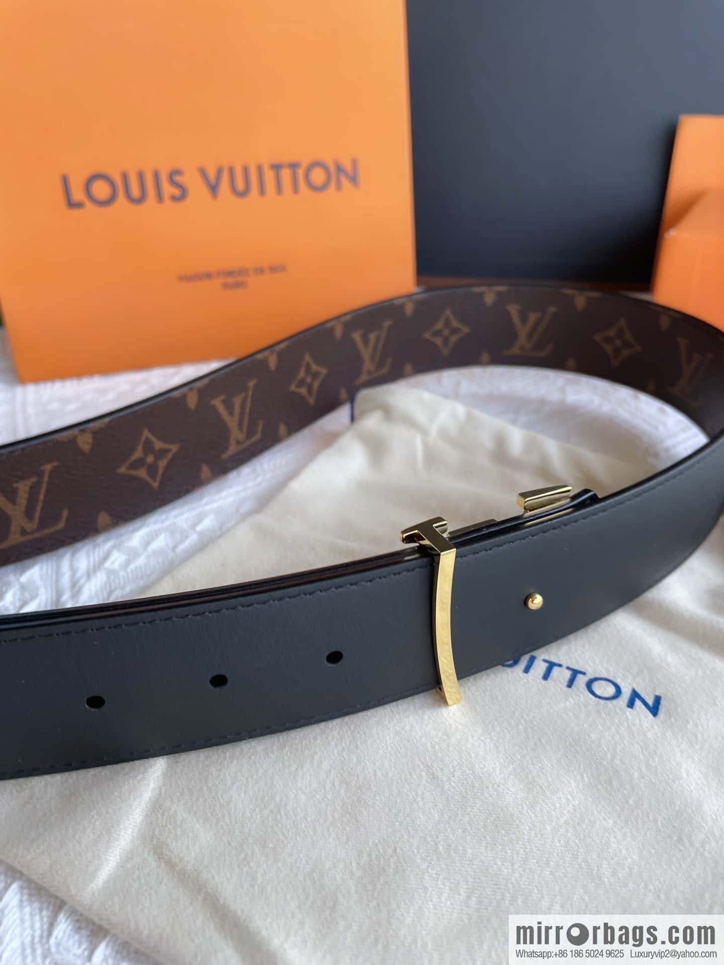 LV Classic Embossed Belt 40mm