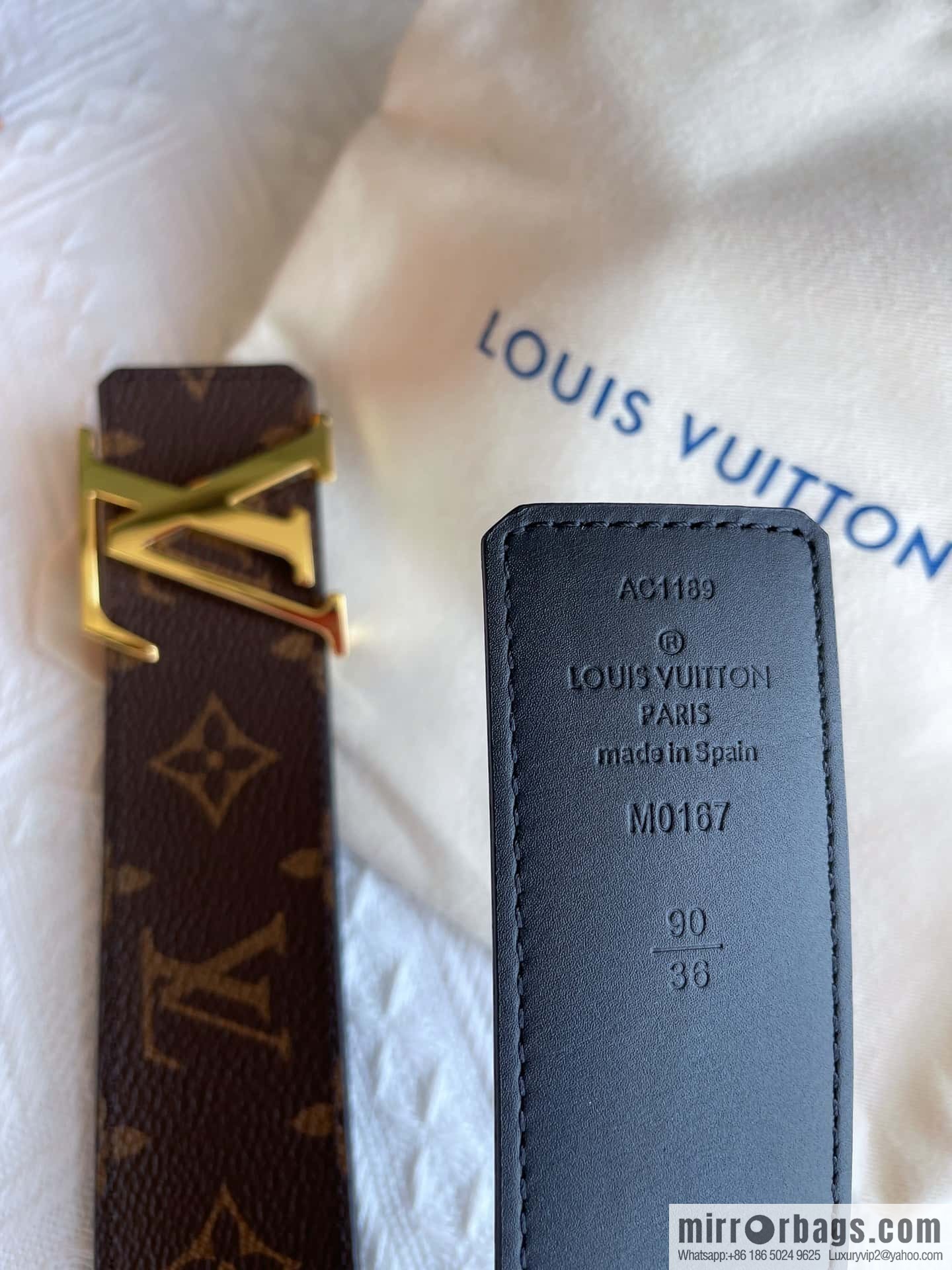 LV Classic Embossed Belt 40mm