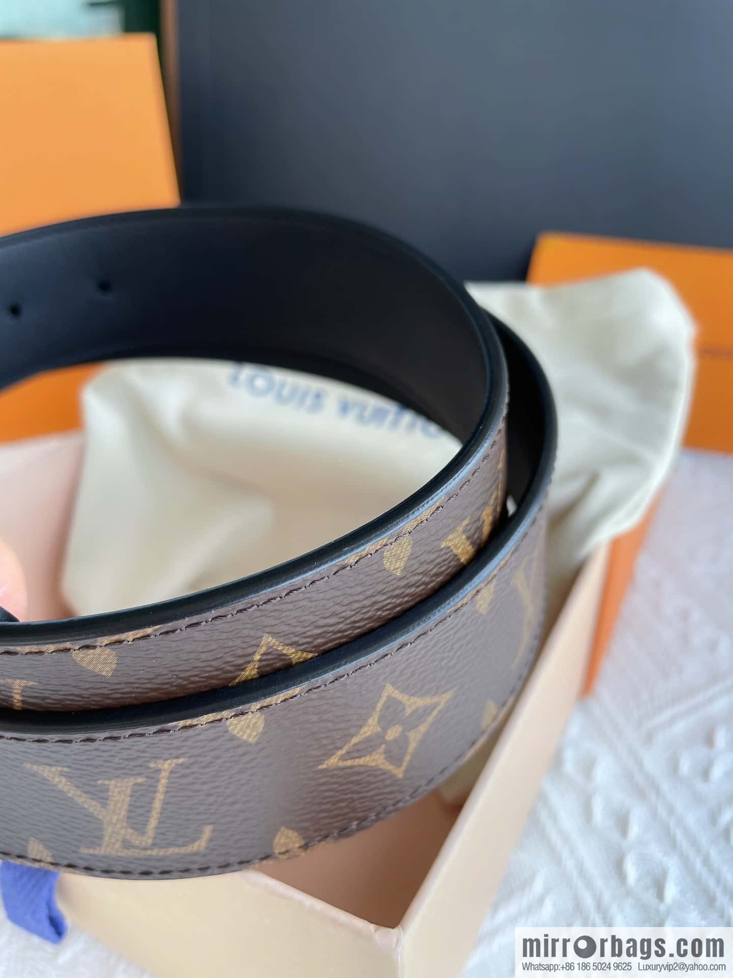 LV Classic Embossed Belt 40mm