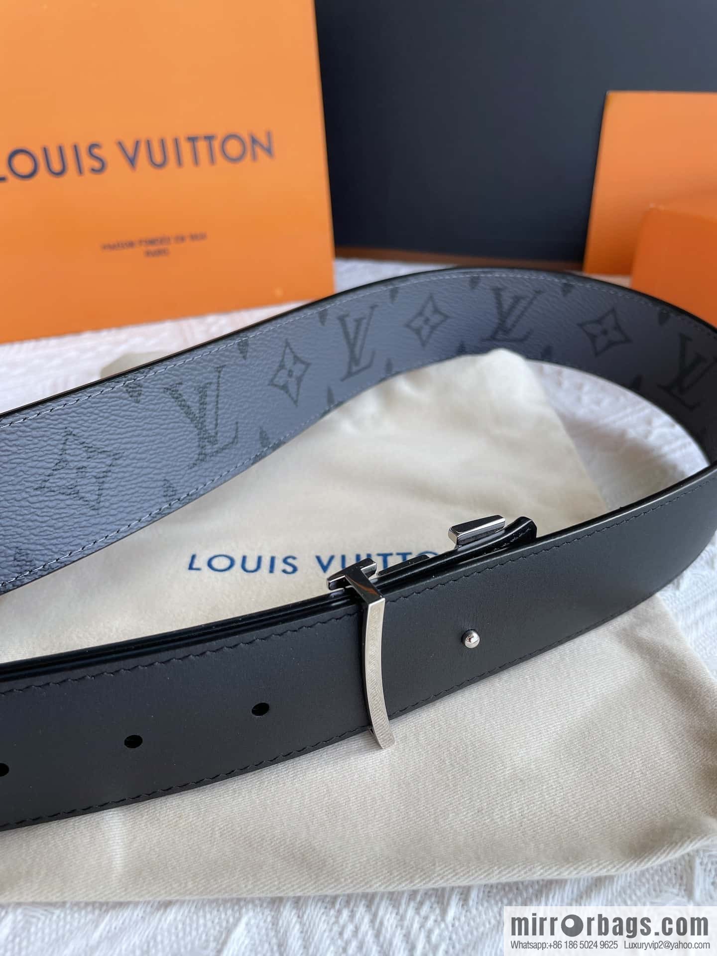 LV Classic Embossed Belt 40mm