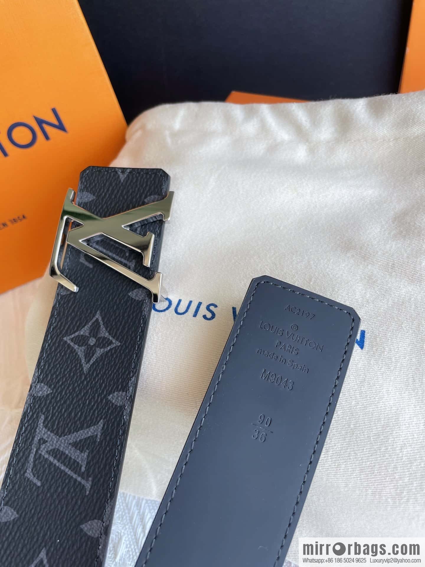 LV Classic Embossed Belt 40mm
