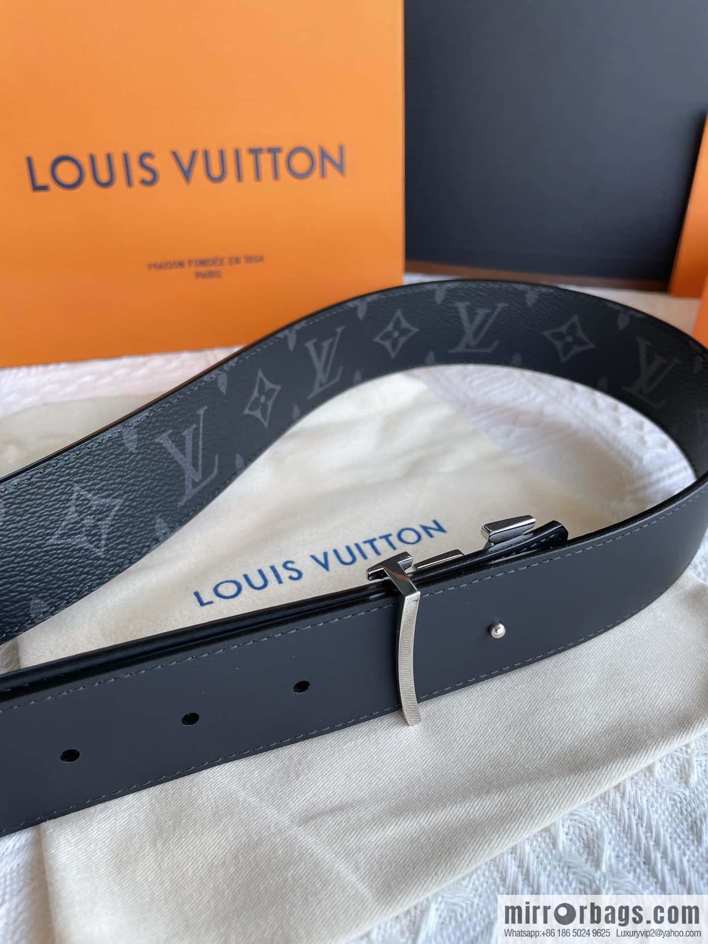 LV Classic Embossed Belt 40mm