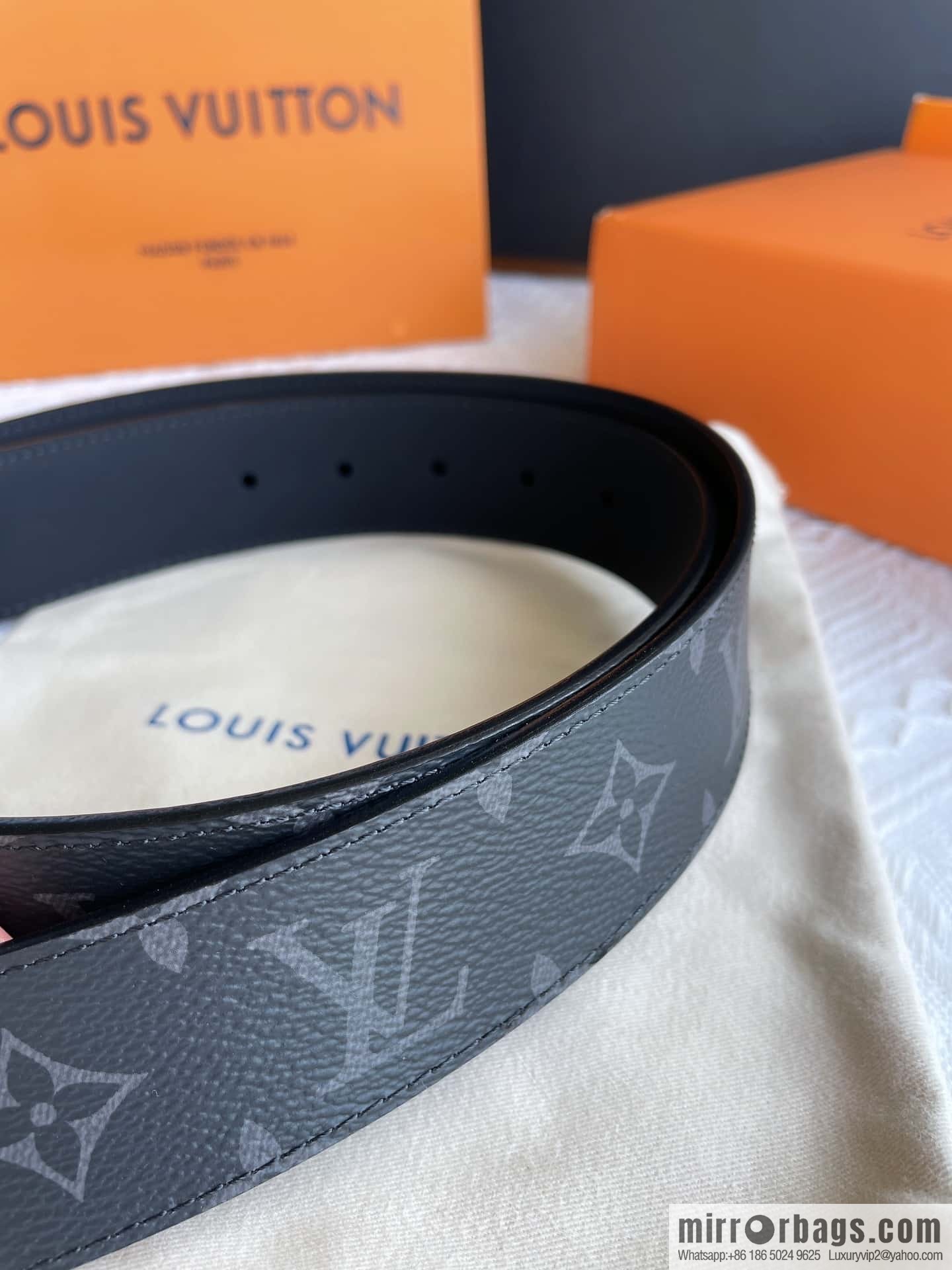 LV Classic Embossed Belt 40mm