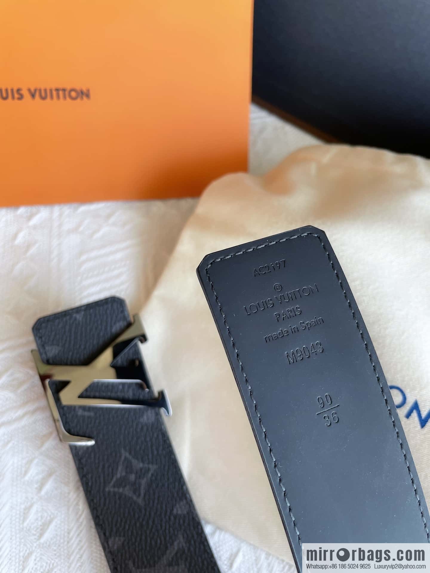 LV Classic Embossed Belt 40mm