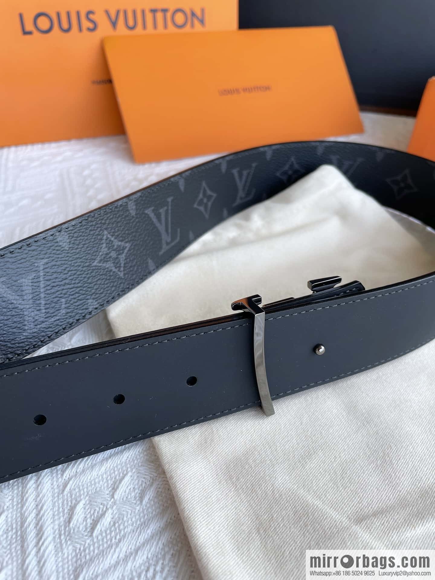 LV Classic Embossed Belt 40mm
