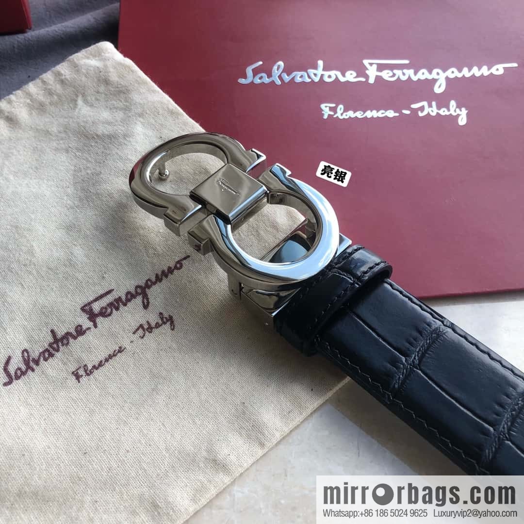 Ferragamo Ferragamo, Classic Eternal Counter Version Board Buckle Belt 3.5cm