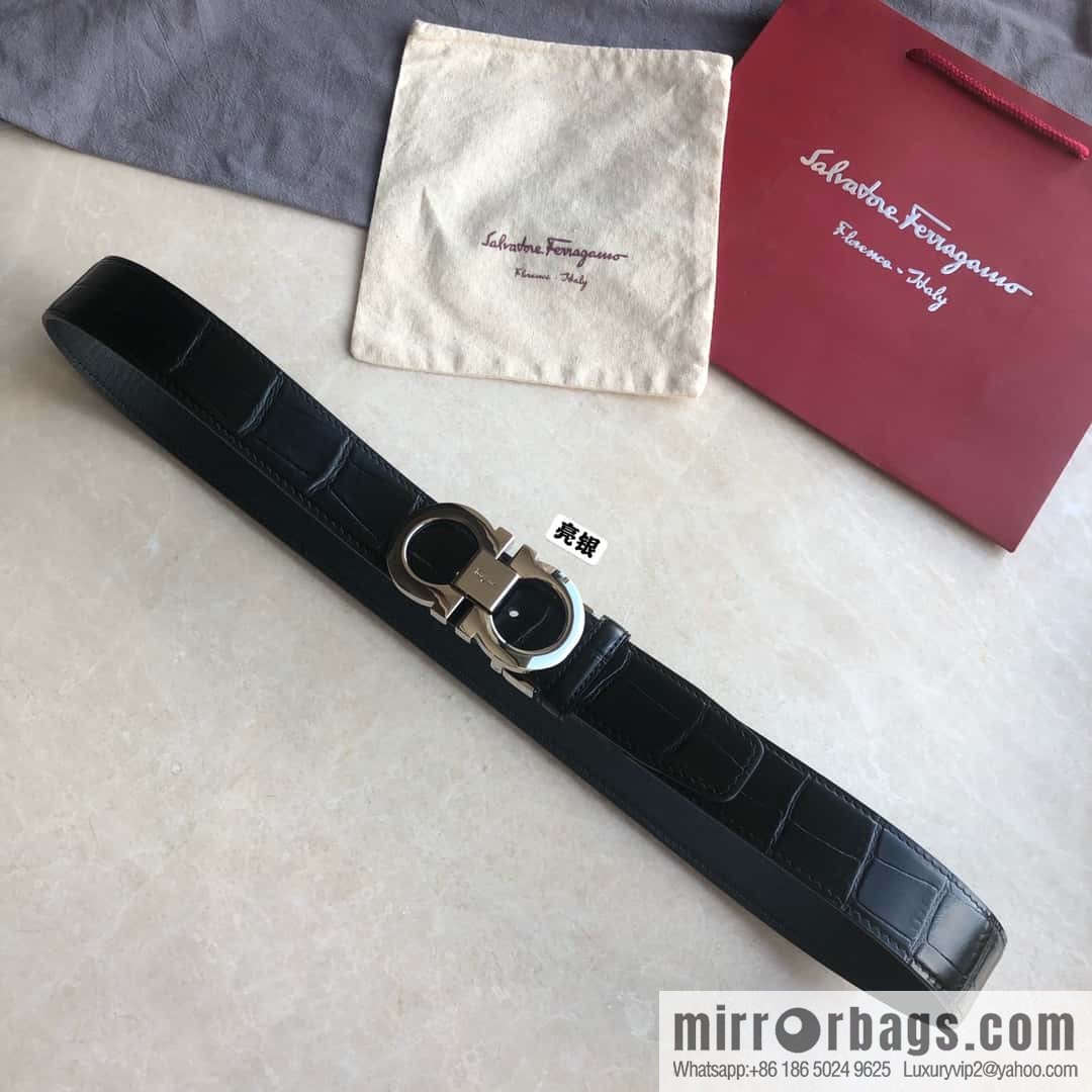 Ferragamo Ferragamo, Classic Eternal Counter Version Board Buckle Belt 3.5cm