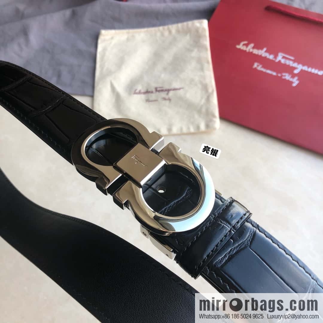 Ferragamo Ferragamo, Classic Eternal Counter Version Board Buckle Belt 3.5cm