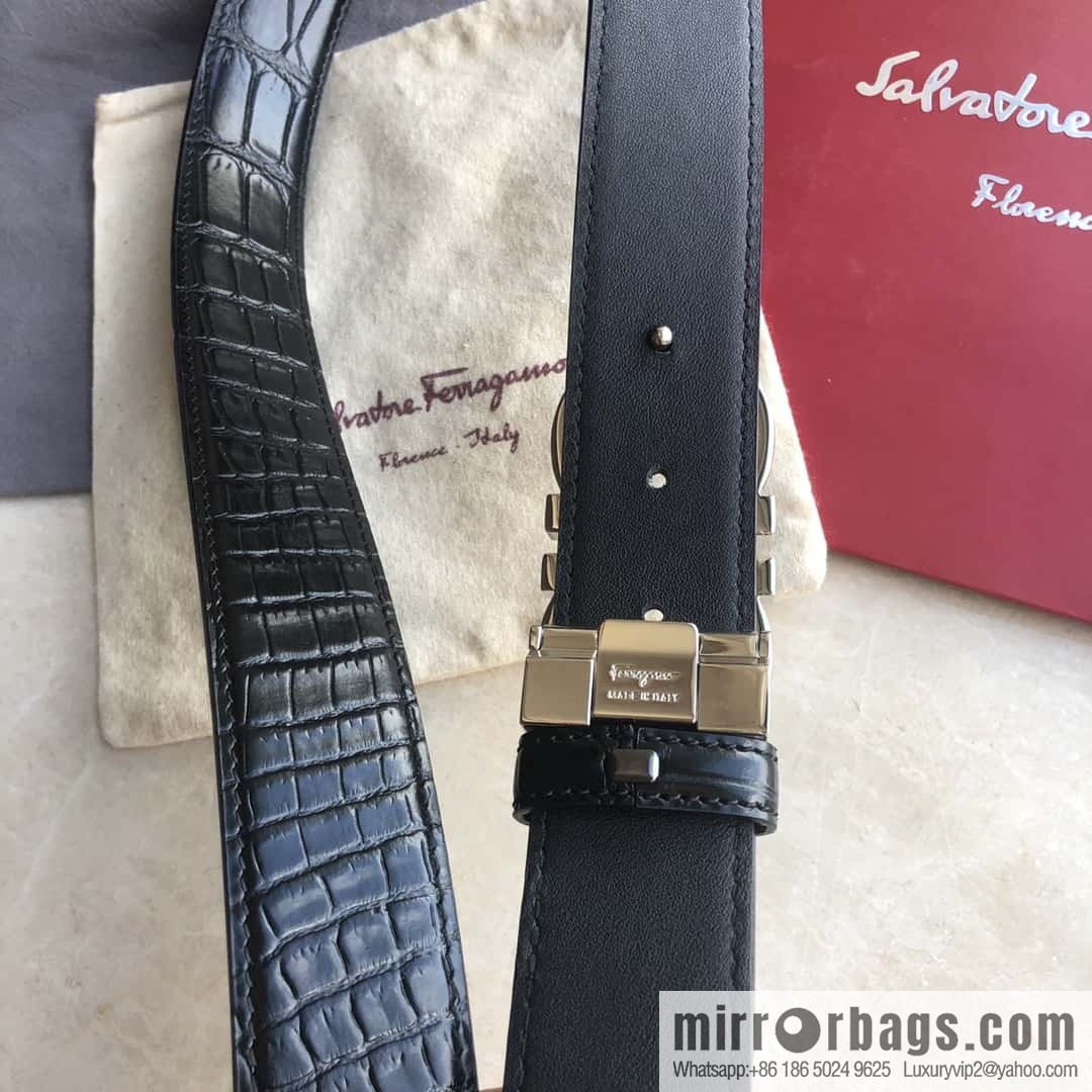 Ferragamo Ferragamo, Classic Eternal Counter Version Board Buckle Belt 3.5cm