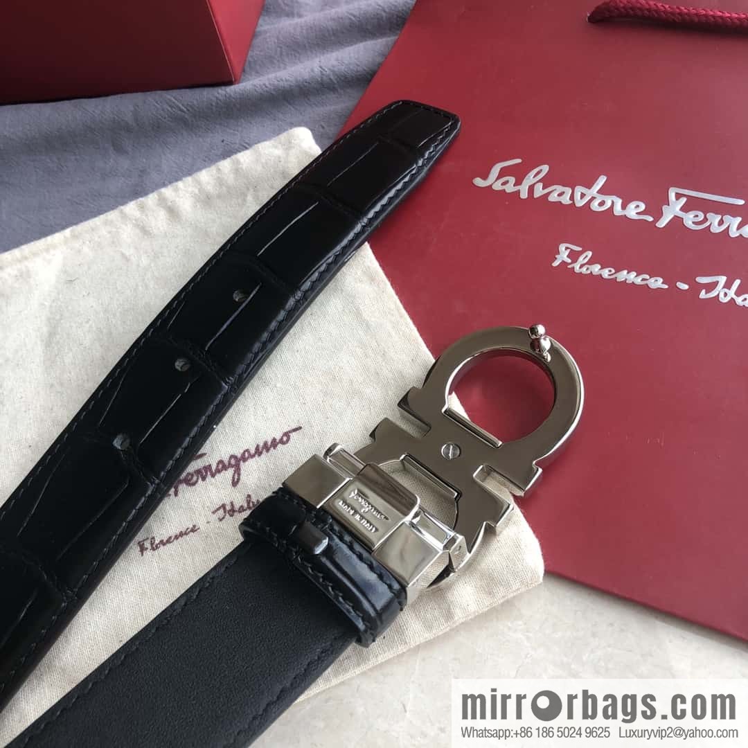 Ferragamo Ferragamo, Classic Eternal Counter Version Board Buckle Belt 3.5cm