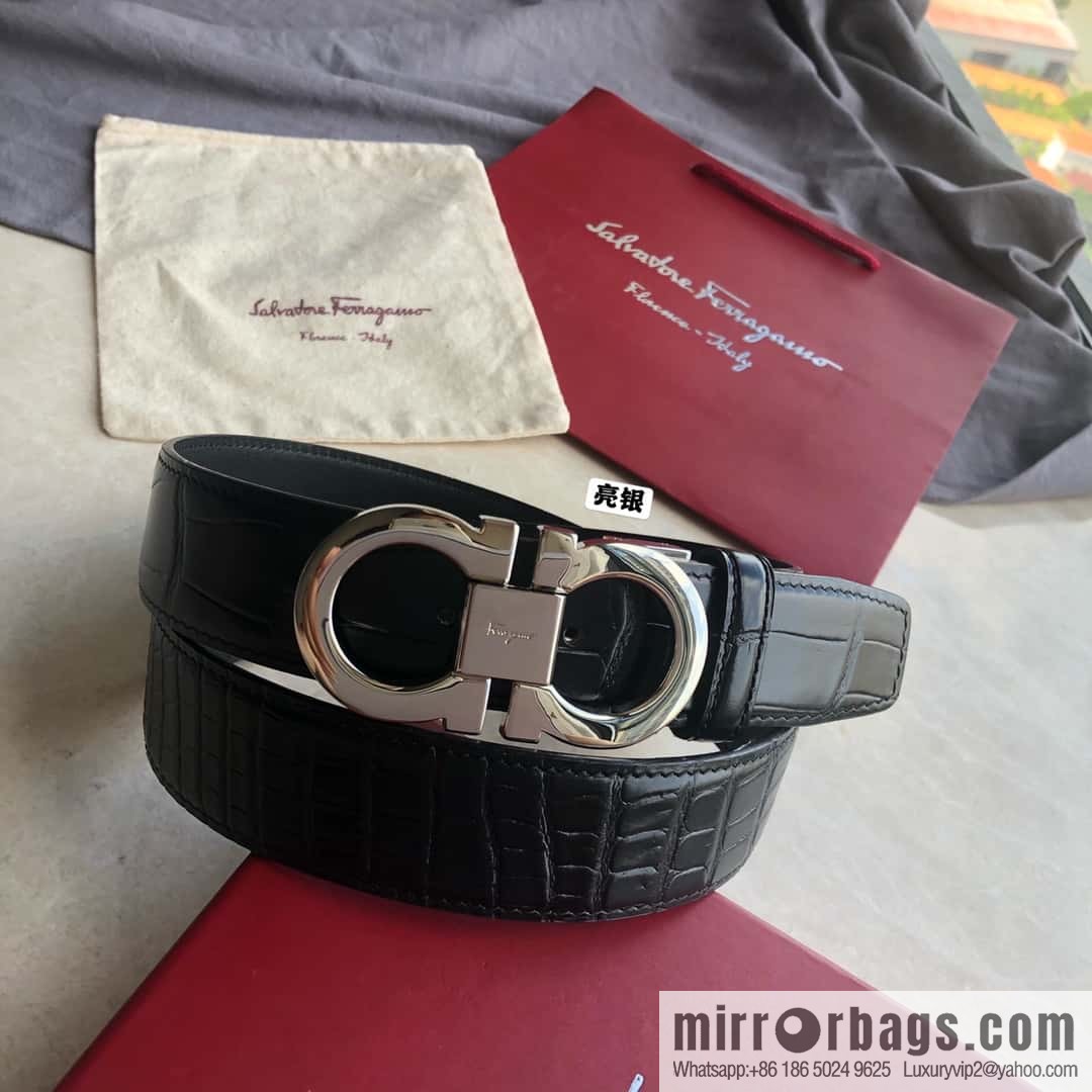 Ferragamo Ferragamo, Classic Eternal Counter Version Board Buckle Belt 3.5cm