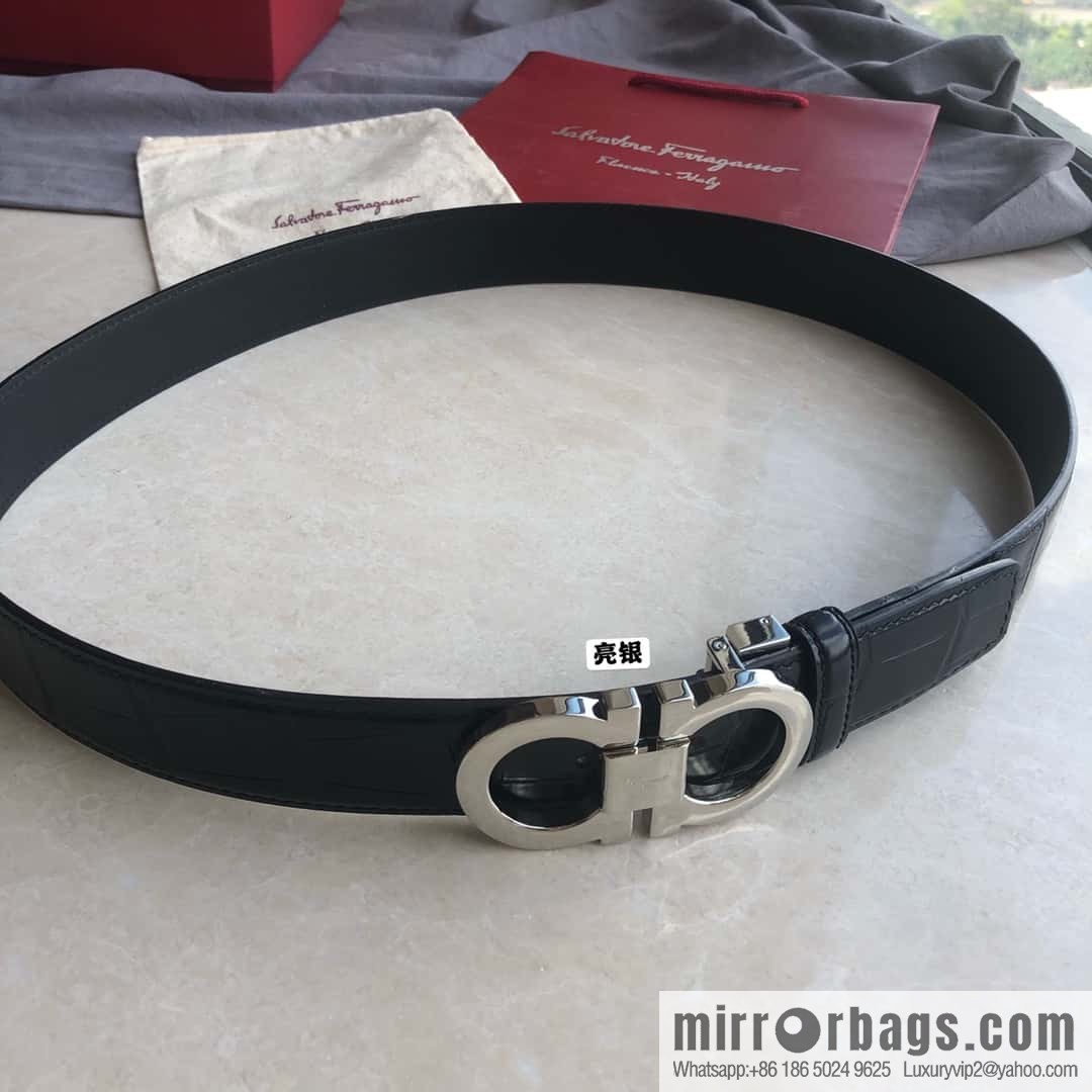 Ferragamo Ferragamo, Classic Eternal Counter Version Board Buckle Belt 3.5cm