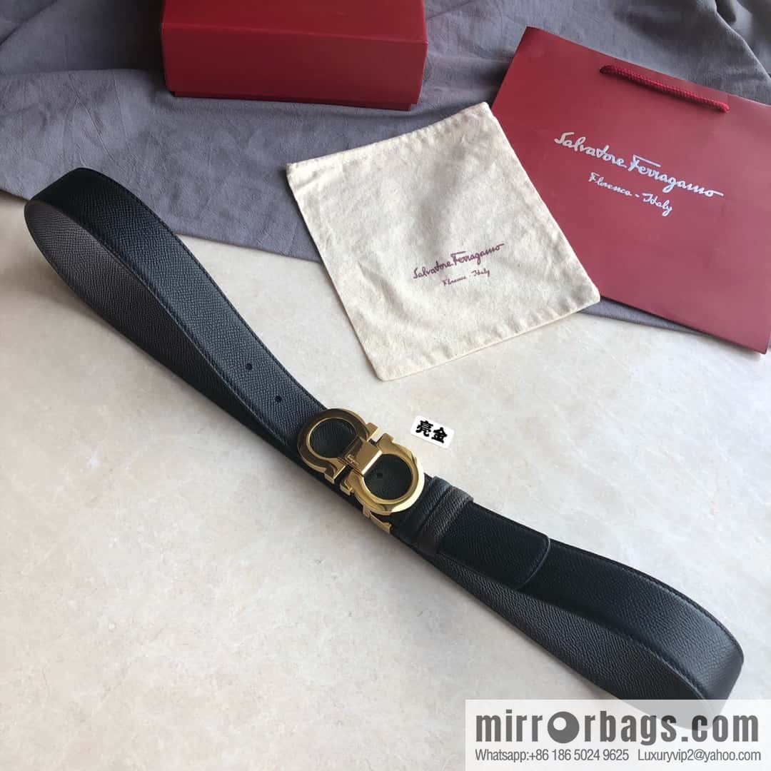 Ferragamo Ferragamo, Classic Eternal Counter Version Board Buckle Belt 3.5cm