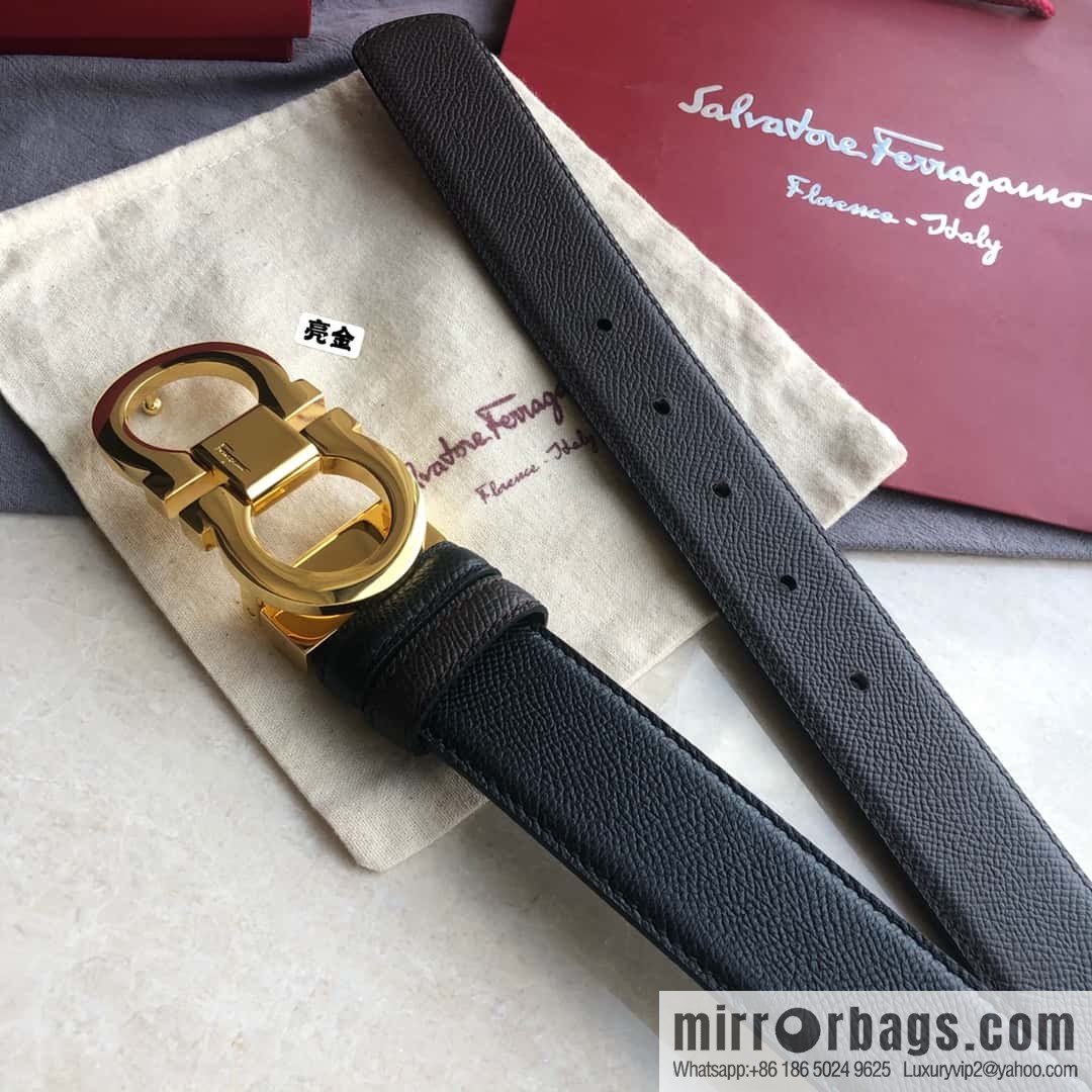 Ferragamo Ferragamo, Classic Eternal Counter Version Board Buckle Belt 3.5cm