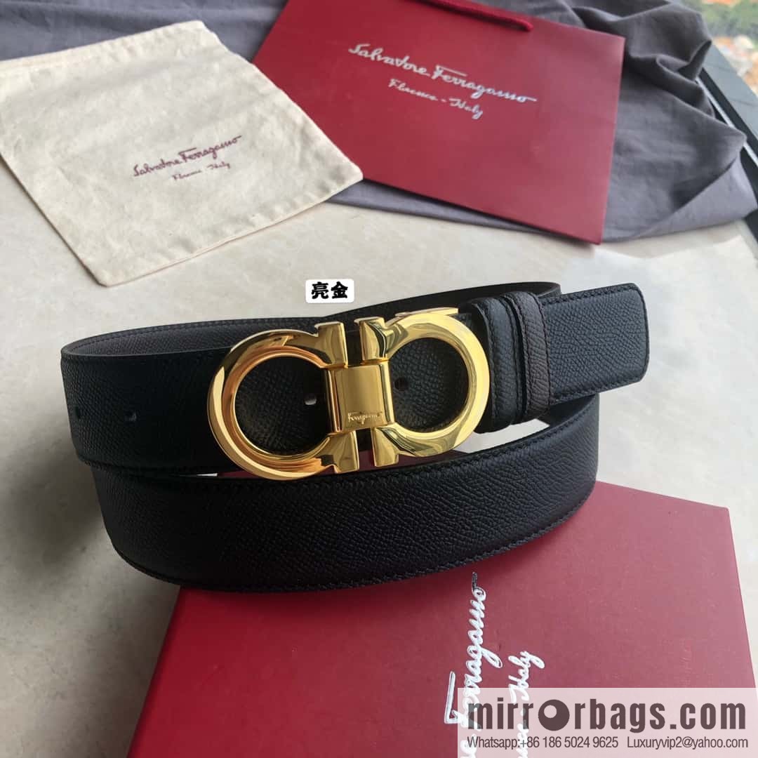 Ferragamo Ferragamo, Classic Eternal Counter Version Board Buckle Belt 3.5cm