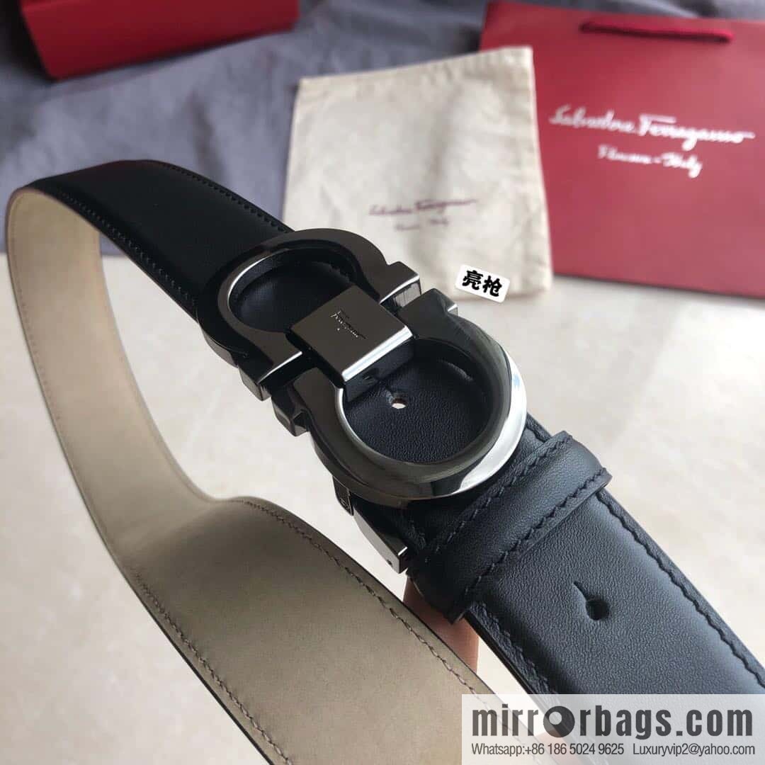 Ferragamo Ferragamo, Classic Eternal Counter Version Board Buckle Belt 3.5cm
