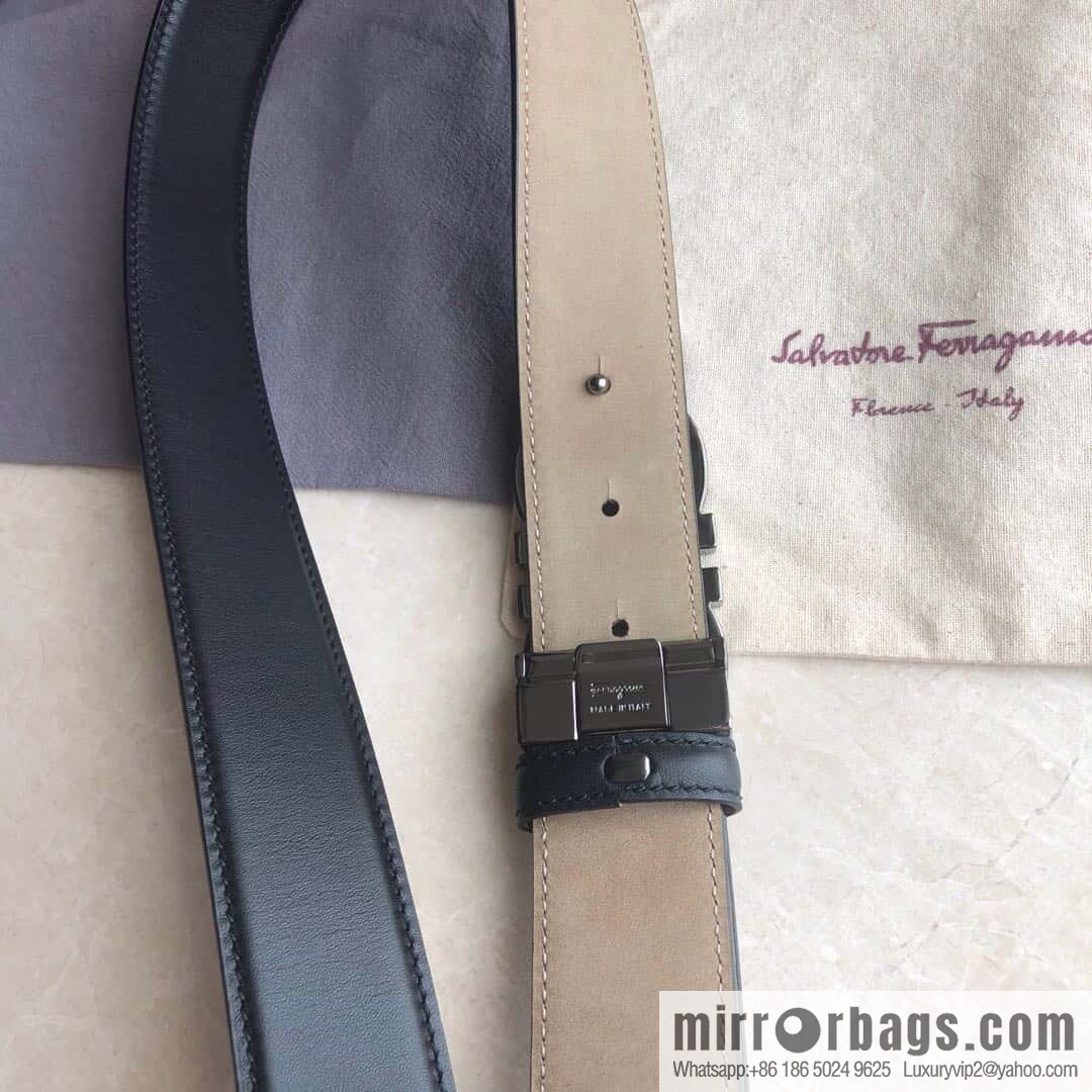 Ferragamo Ferragamo, Classic Eternal Counter Version Board Buckle Belt 3.5cm