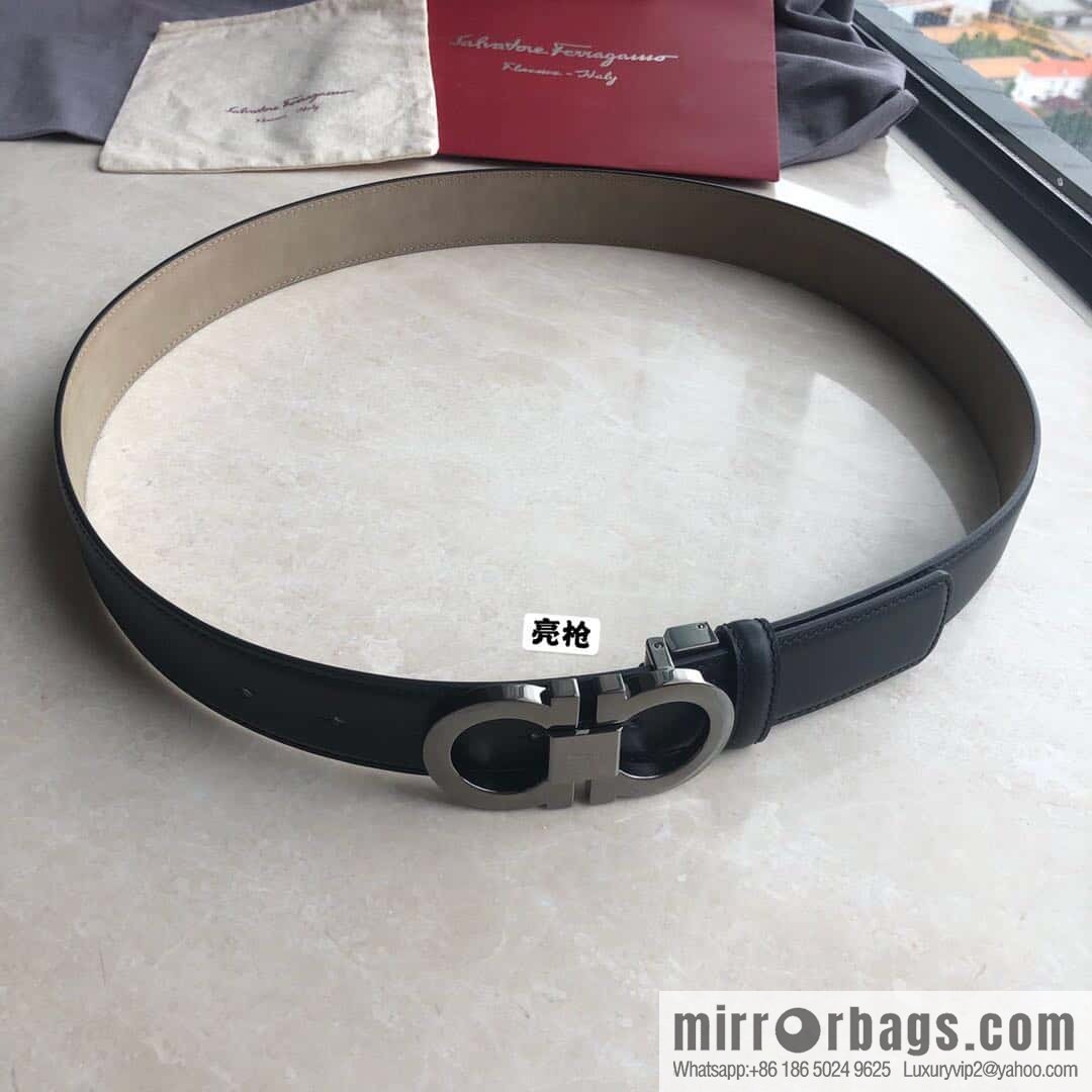 Ferragamo Ferragamo, Classic Eternal Counter Version Board Buckle Belt 3.5cm