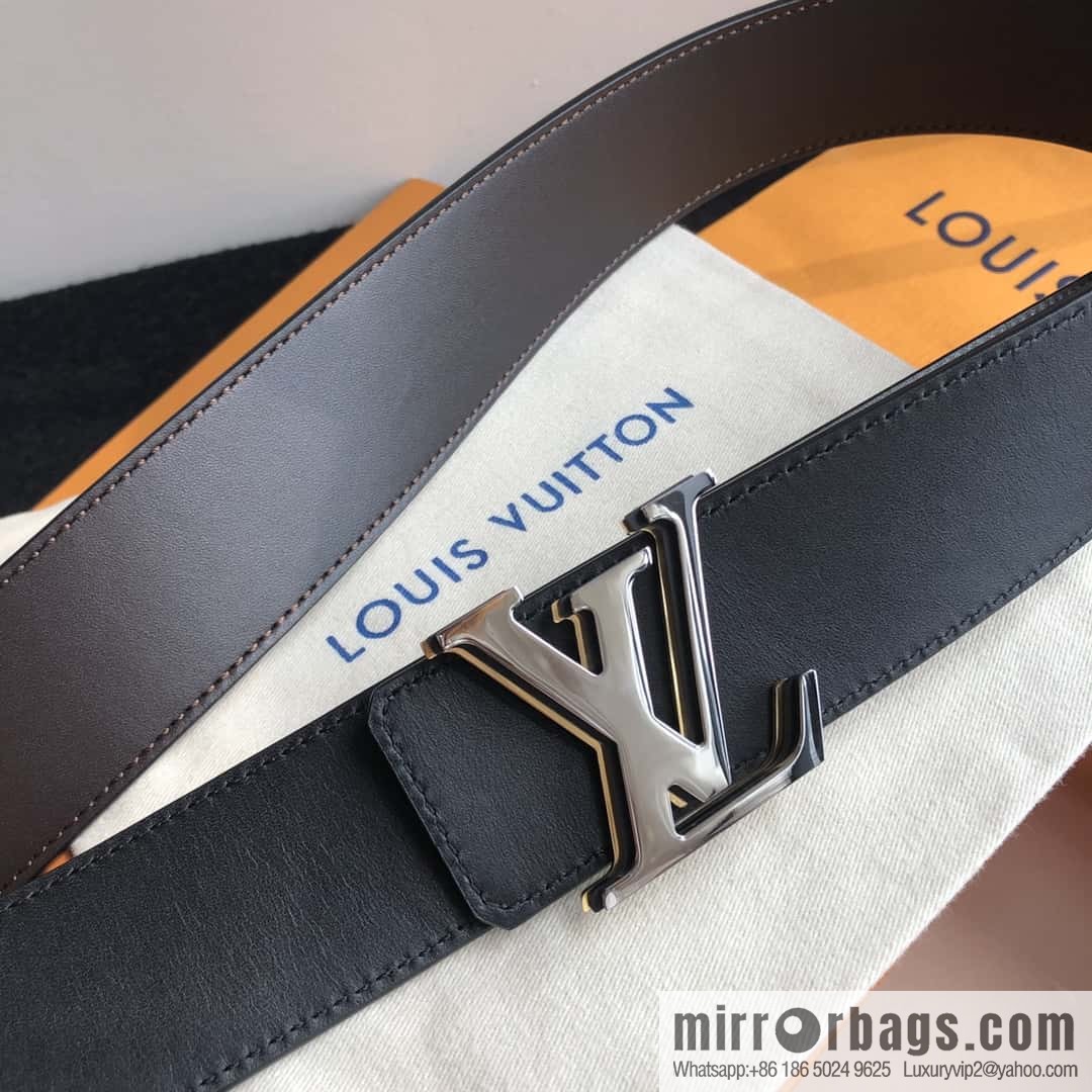 LV imported cowhide double-sided belt 40mm