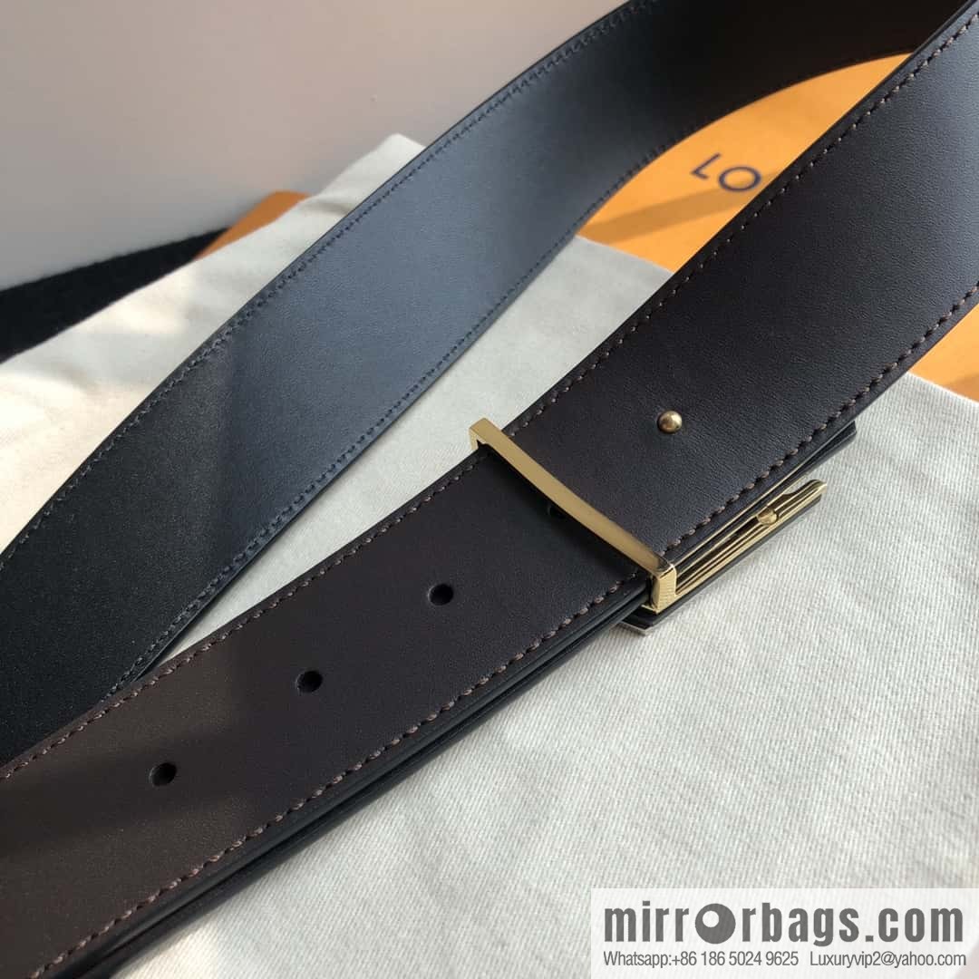 LV imported cowhide double-sided belt 40mm