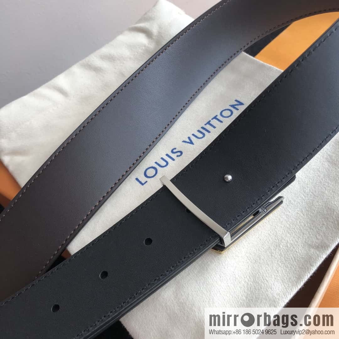LV imported cowhide double-sided belt 40mm