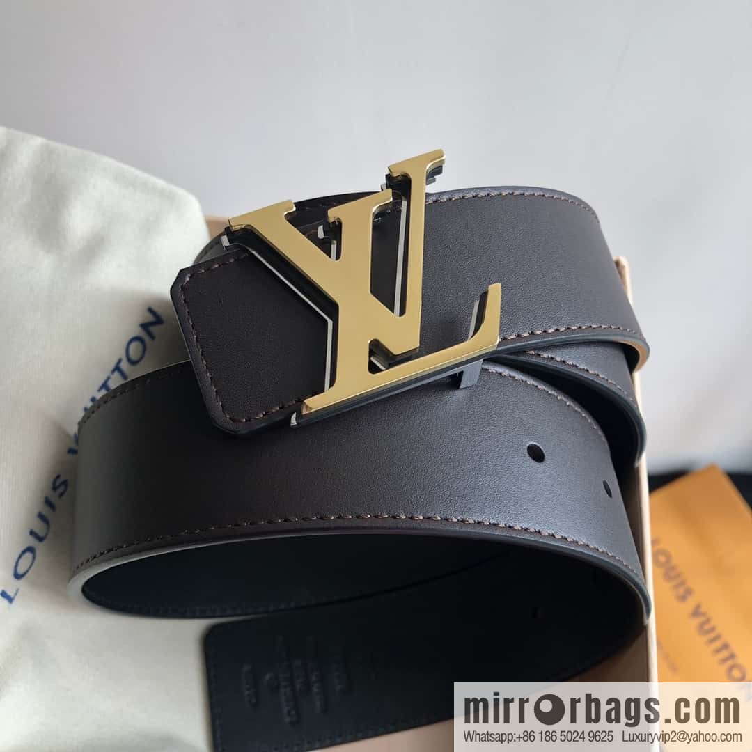 LV imported cowhide double-sided belt 40mm