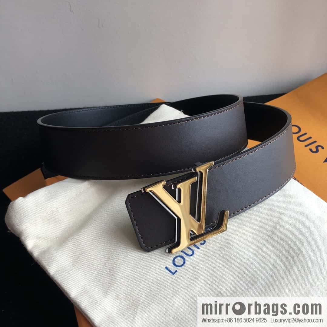 LV imported cowhide double-sided belt 40mm