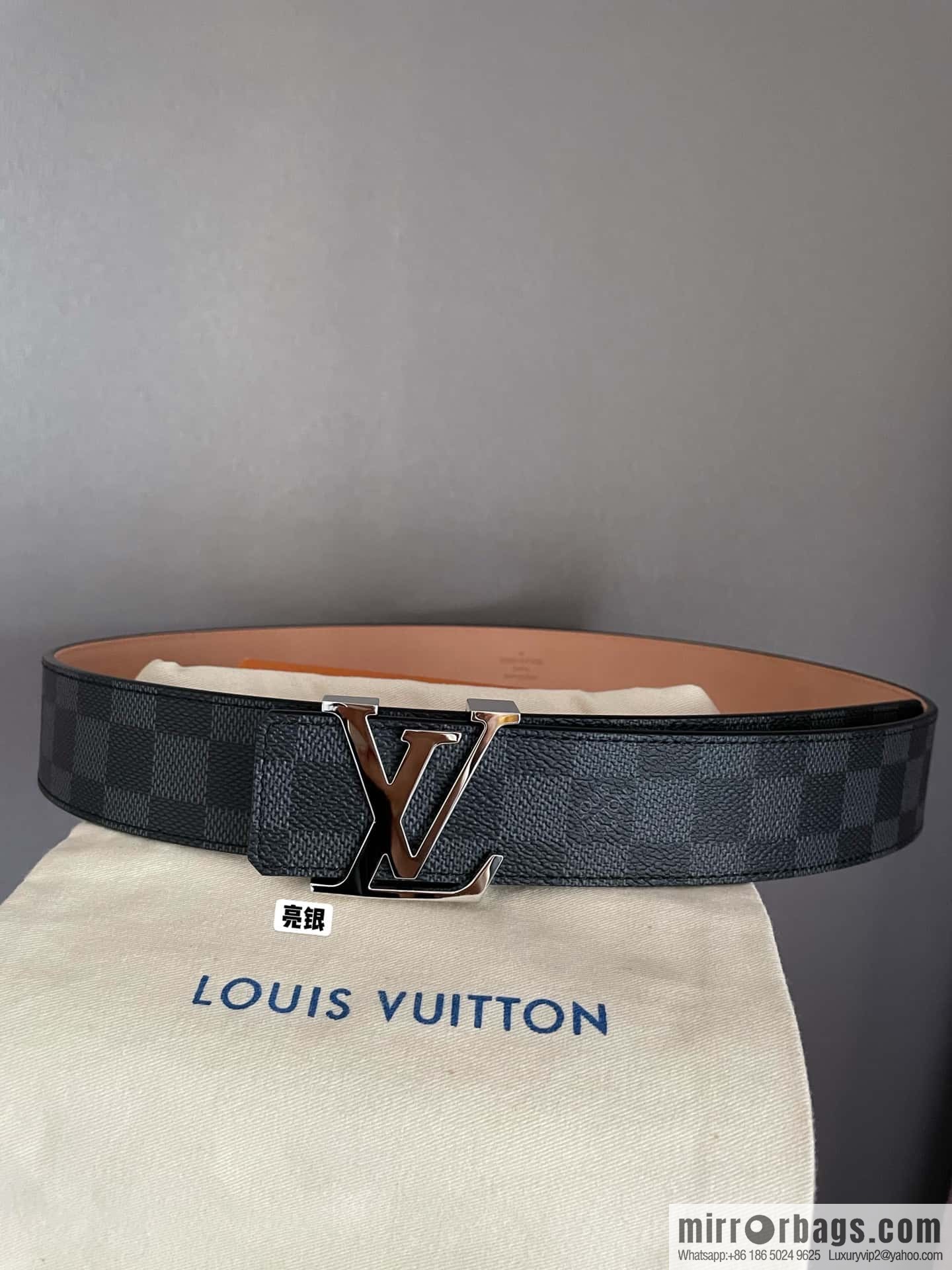 LV signature letter metal buckle belt M9808/M9608/M9610