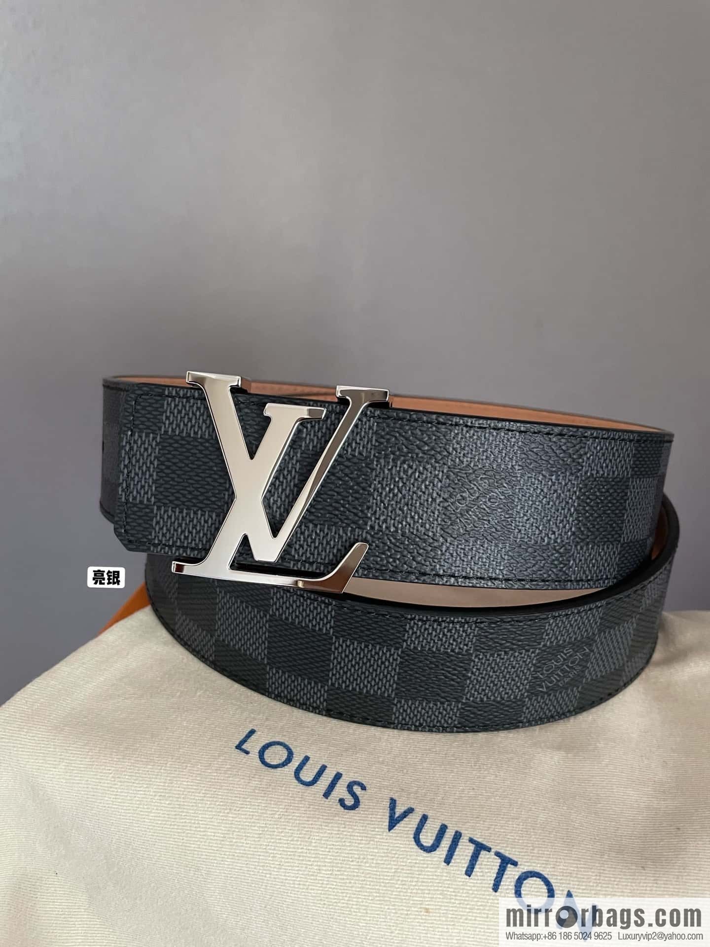 LV signature letter metal buckle belt M9808/M9608/M9610