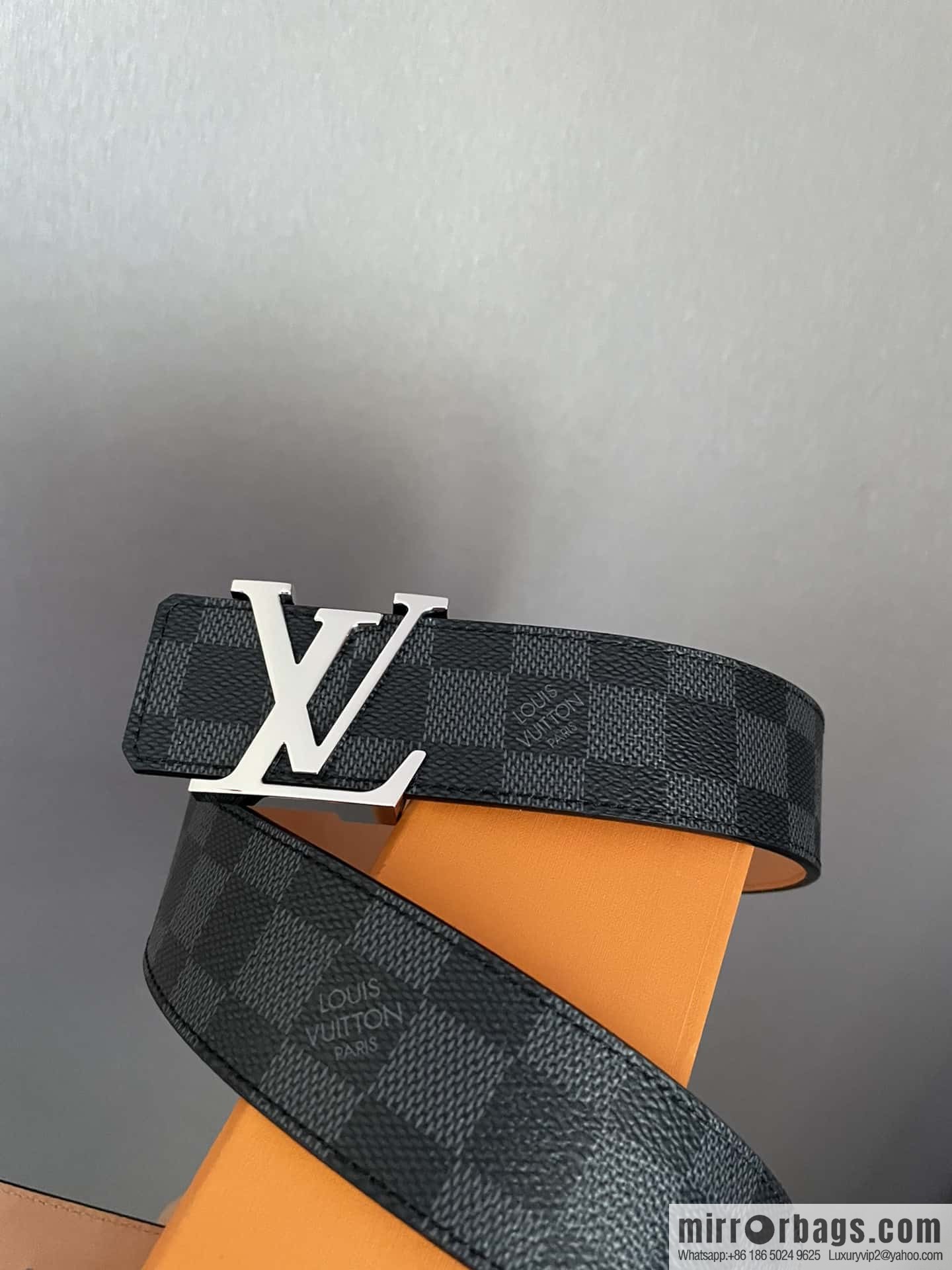 LV signature letter metal buckle belt M9808/M9608/M9610