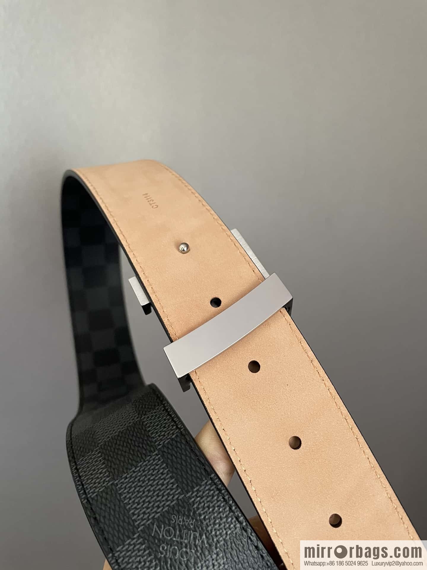 LV signature letter metal buckle belt M9808/M9608/M9610