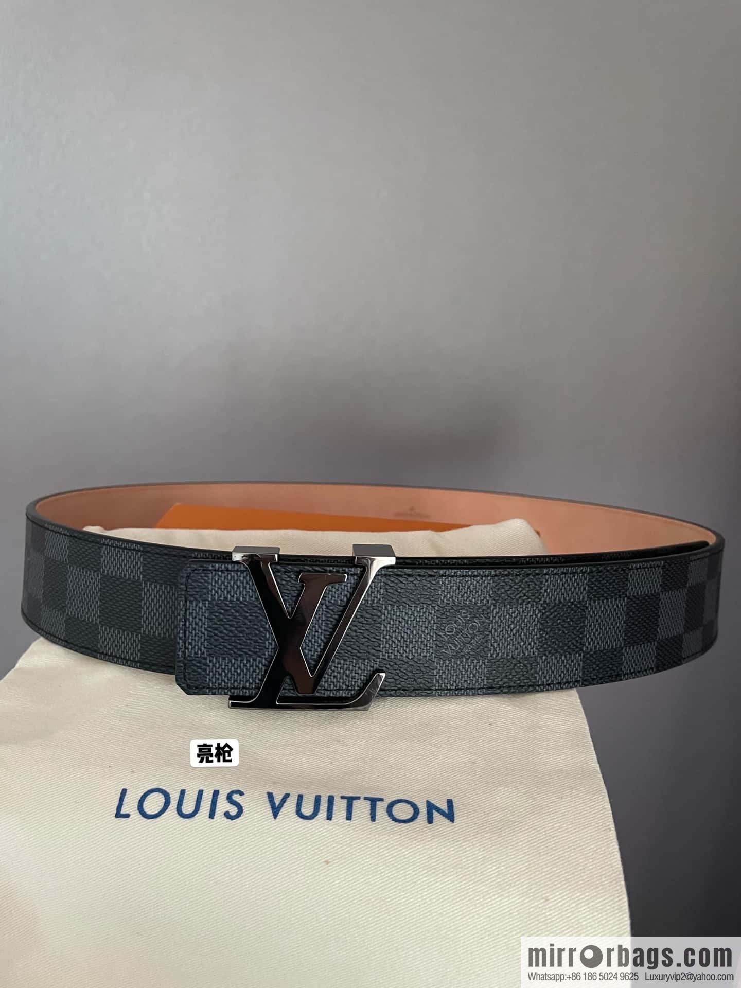LV signature letter metal buckle belt M9808/M9608/M9610