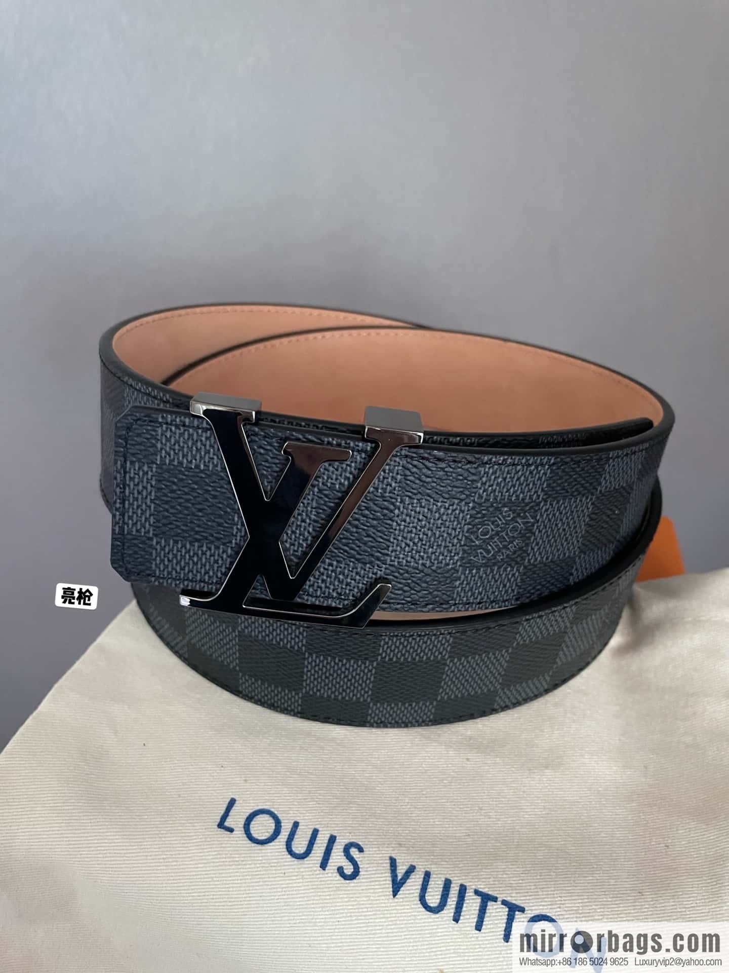 LV signature letter metal buckle belt M9808/M9608/M9610