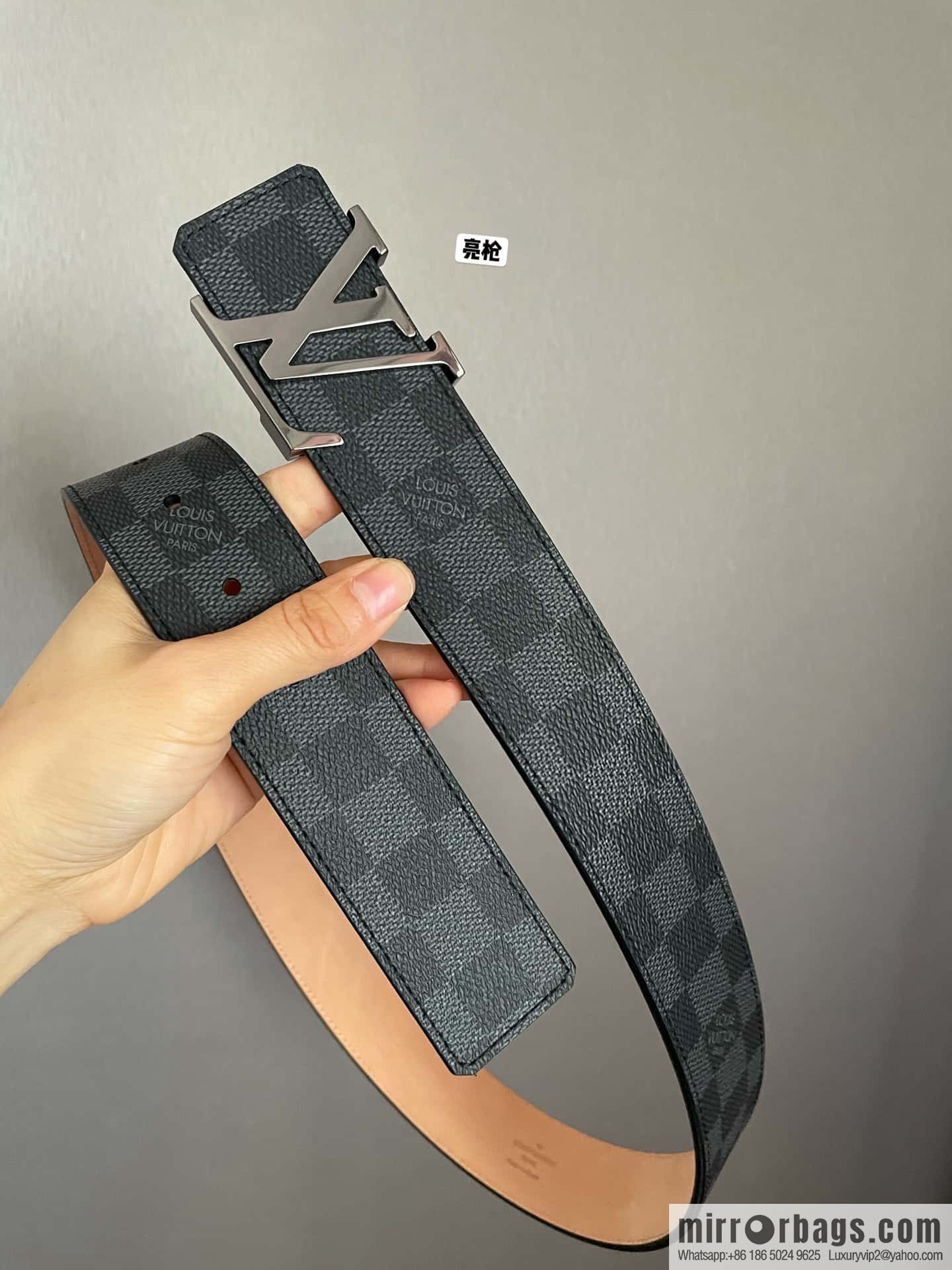 LV signature letter metal buckle belt M9808/M9608/M9610