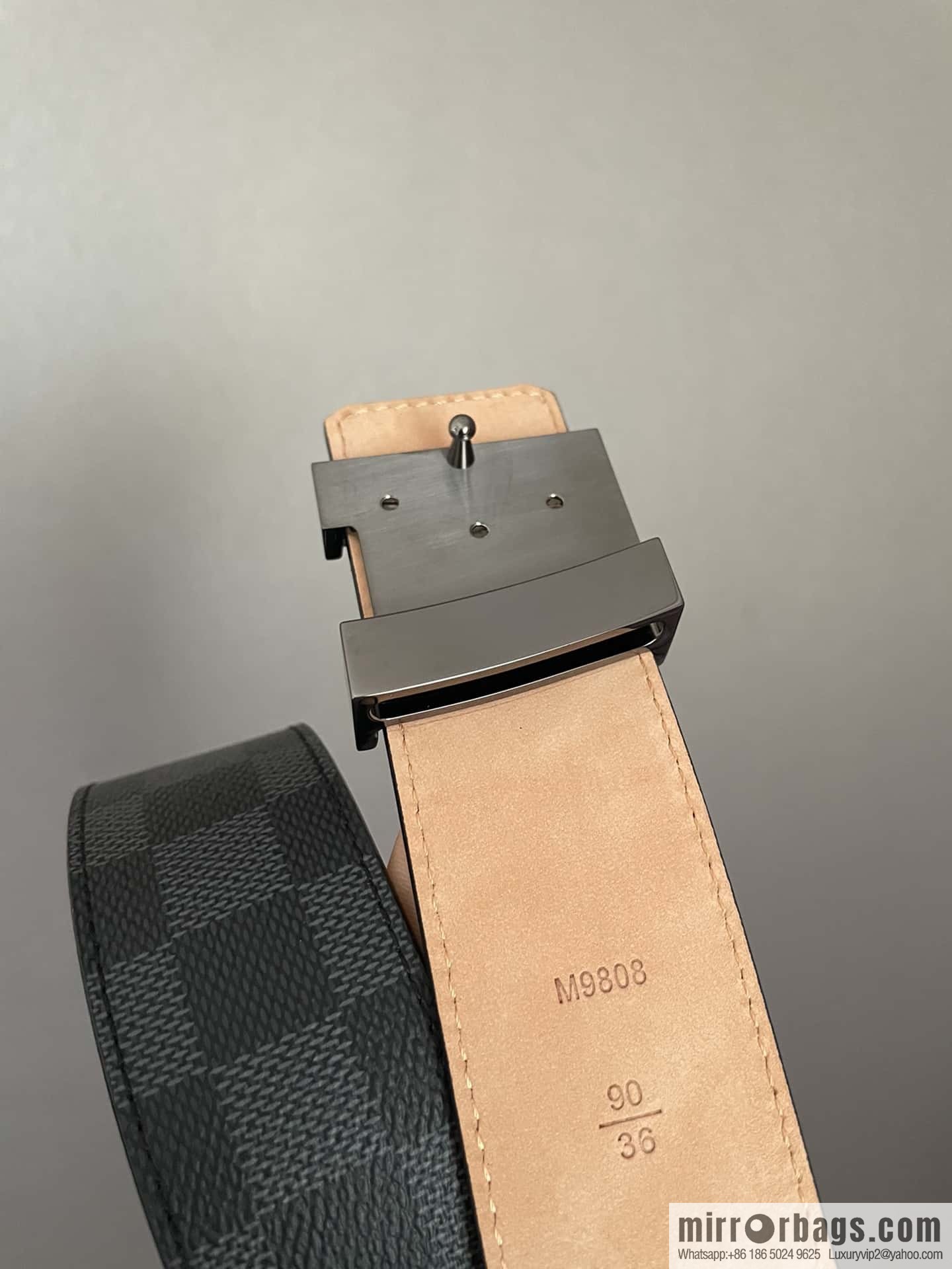 LV signature letter metal buckle belt M9808/M9608/M9610