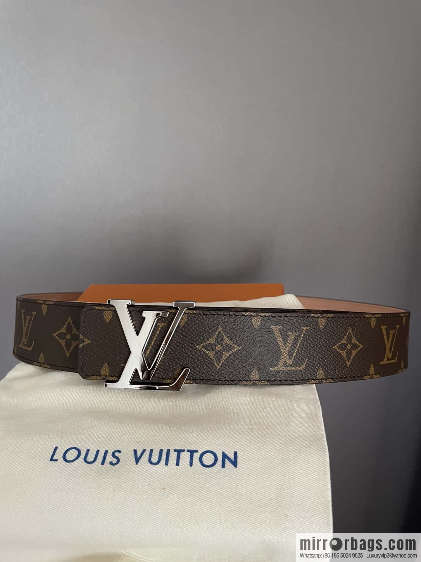 LV signature letter metal buckle belt M9808/M9608/M9610