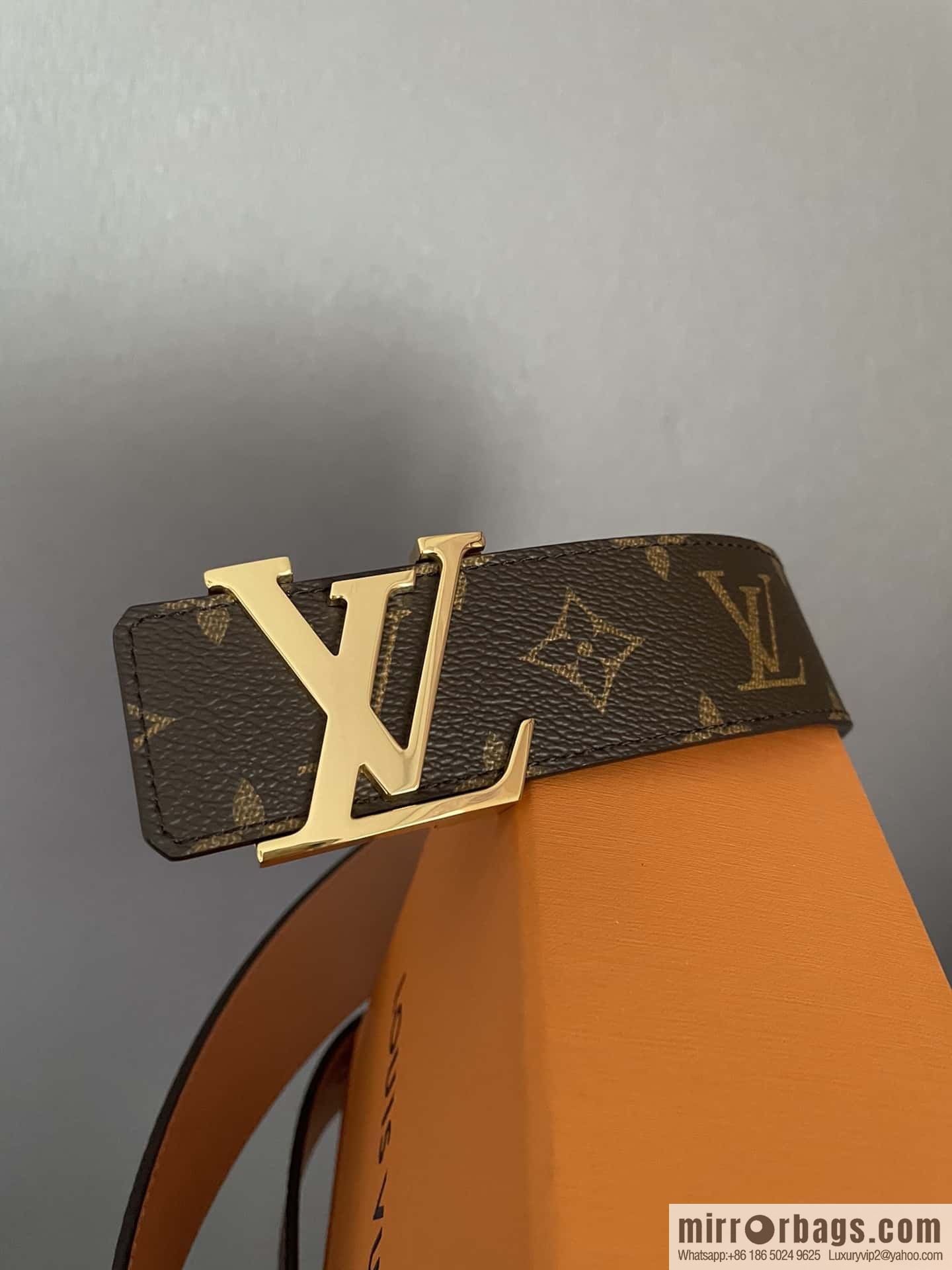 LV signature letter metal buckle belt M9808/M9608/M9610