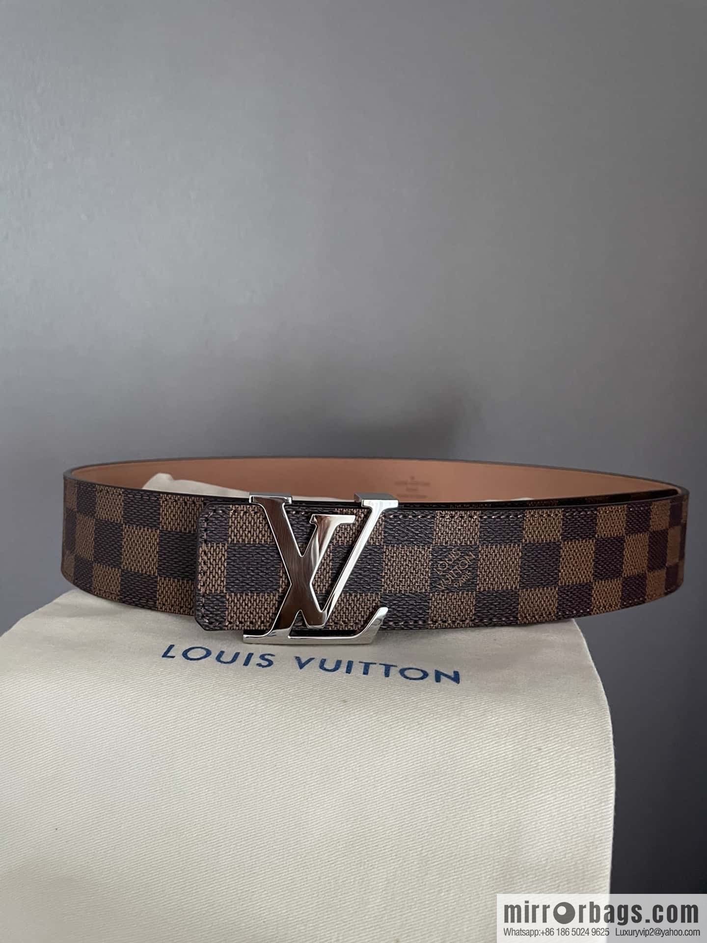 LV signature letter metal buckle belt M9808/M9608/M9610