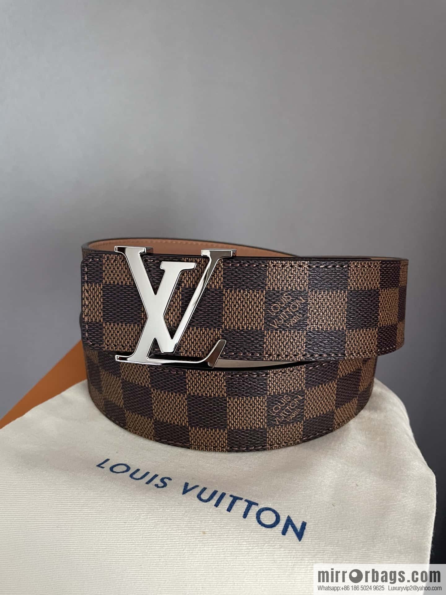LV signature letter metal buckle belt M9808/M9608/M9610