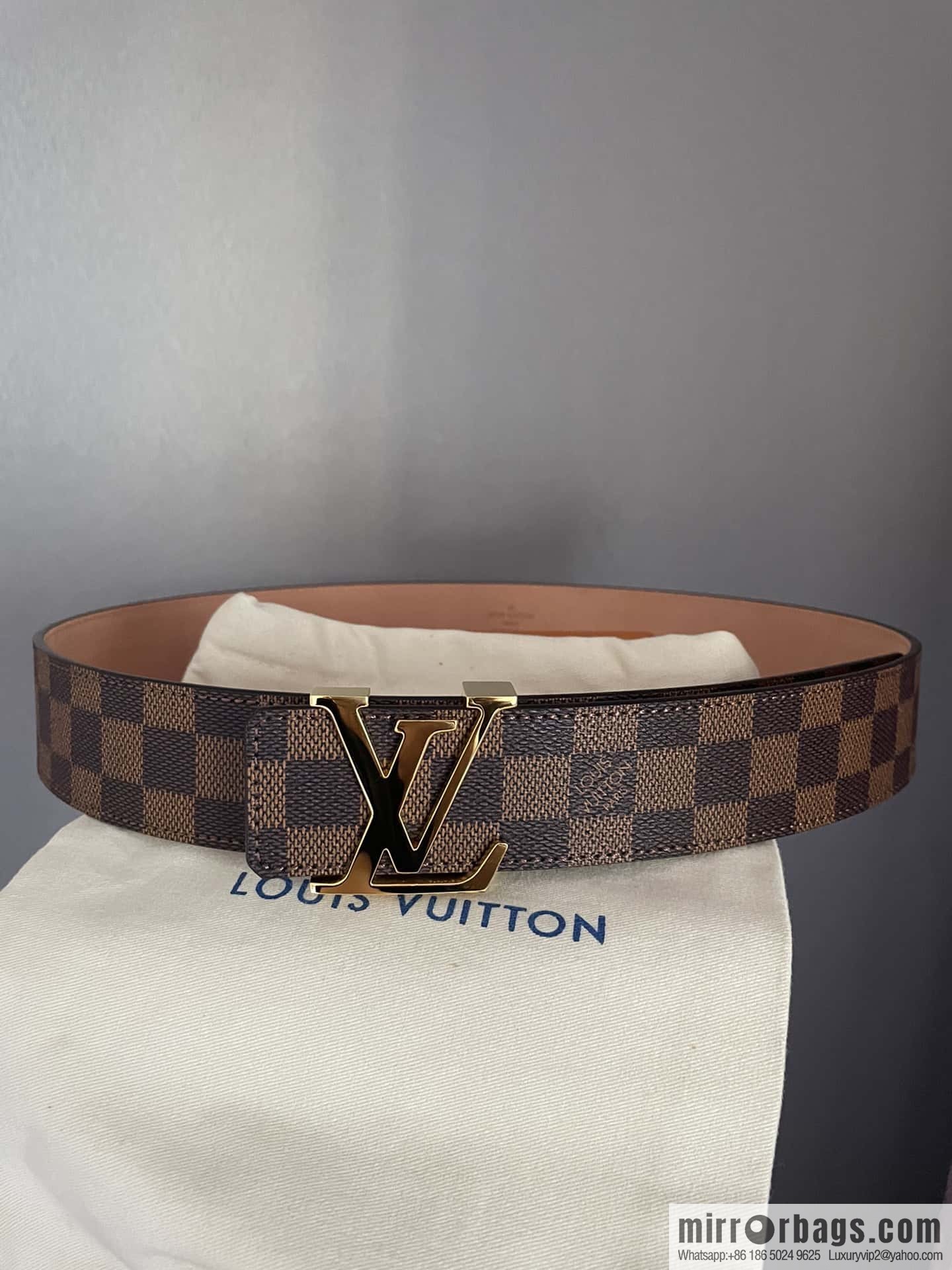 LV signature letter metal buckle belt M9808/M9608/M9610